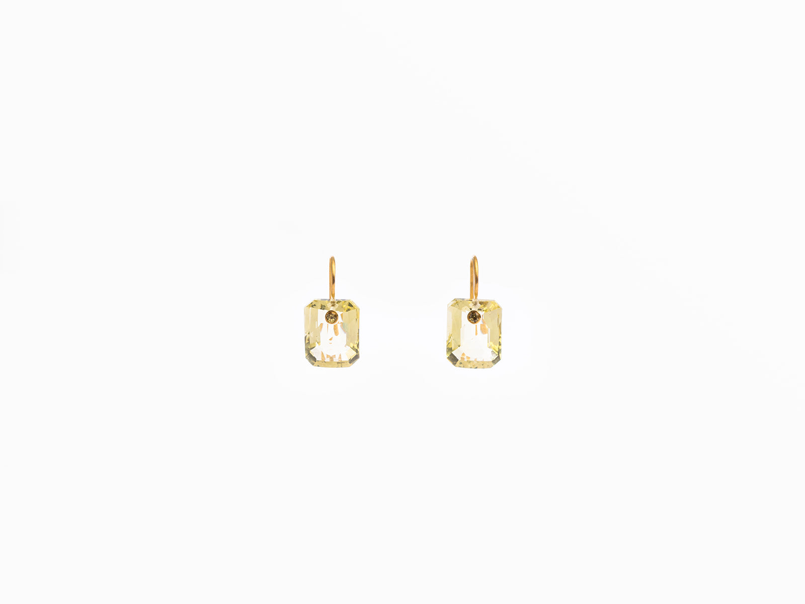 MARIE HÉLÈNE DE TAILLAC | EMERALD CUT GEM EARRINGS