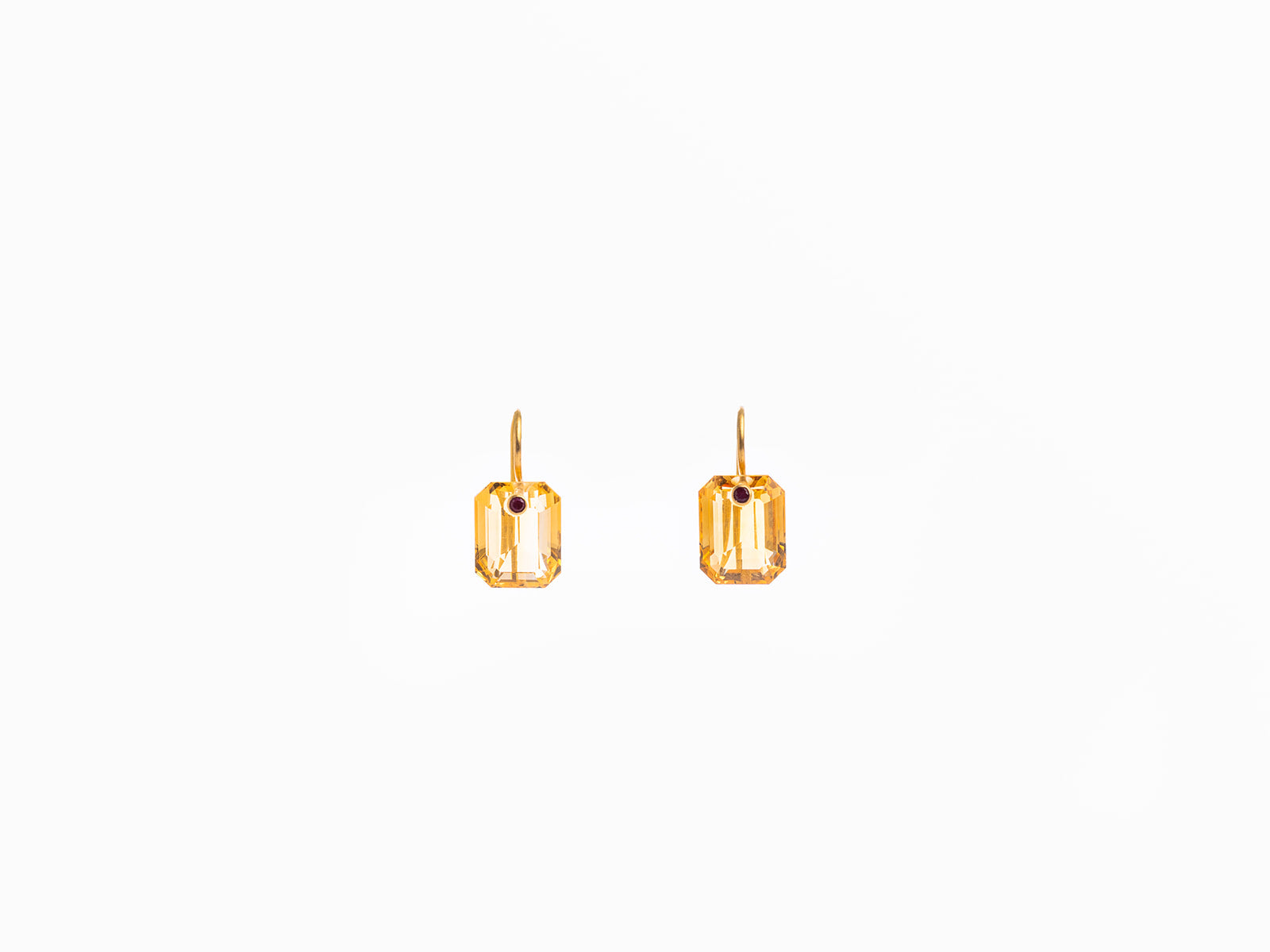 MARIE HÉLÈNE DE TAILLAC | EMERALD CUT GEM EARRINGS