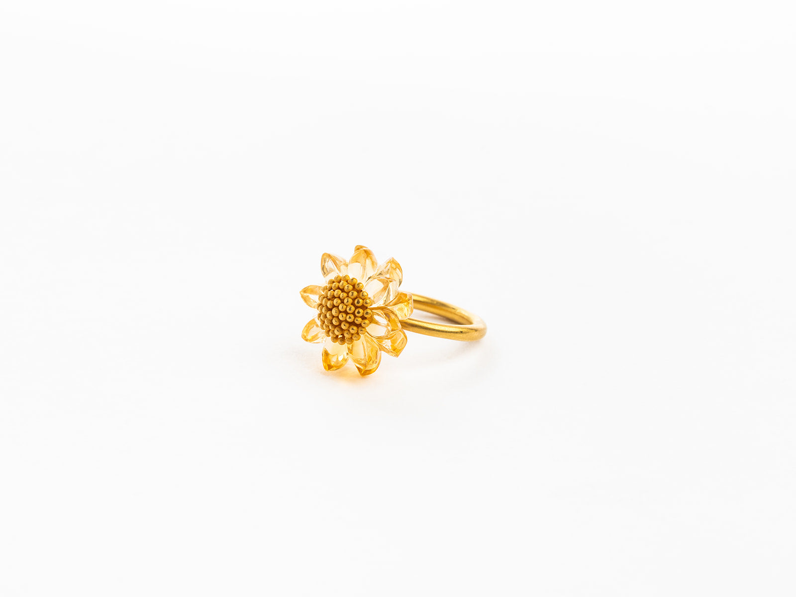 MARIE HÉLÈNE DE TAILLAC | CITRINE SUNFLOWER RING