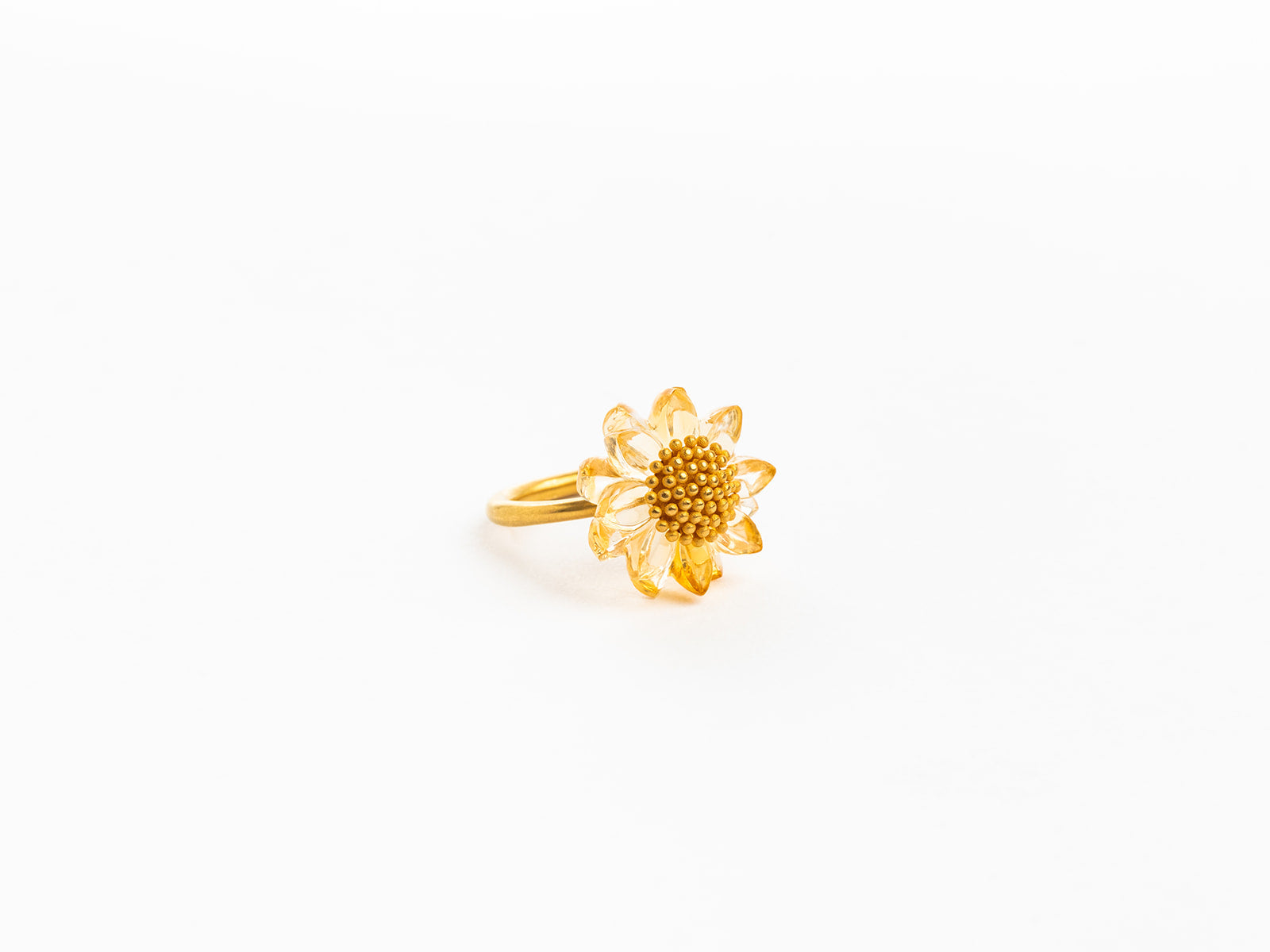 MARIE HÉLÈNE DE TAILLAC | CITRINE SUNFLOWER RING