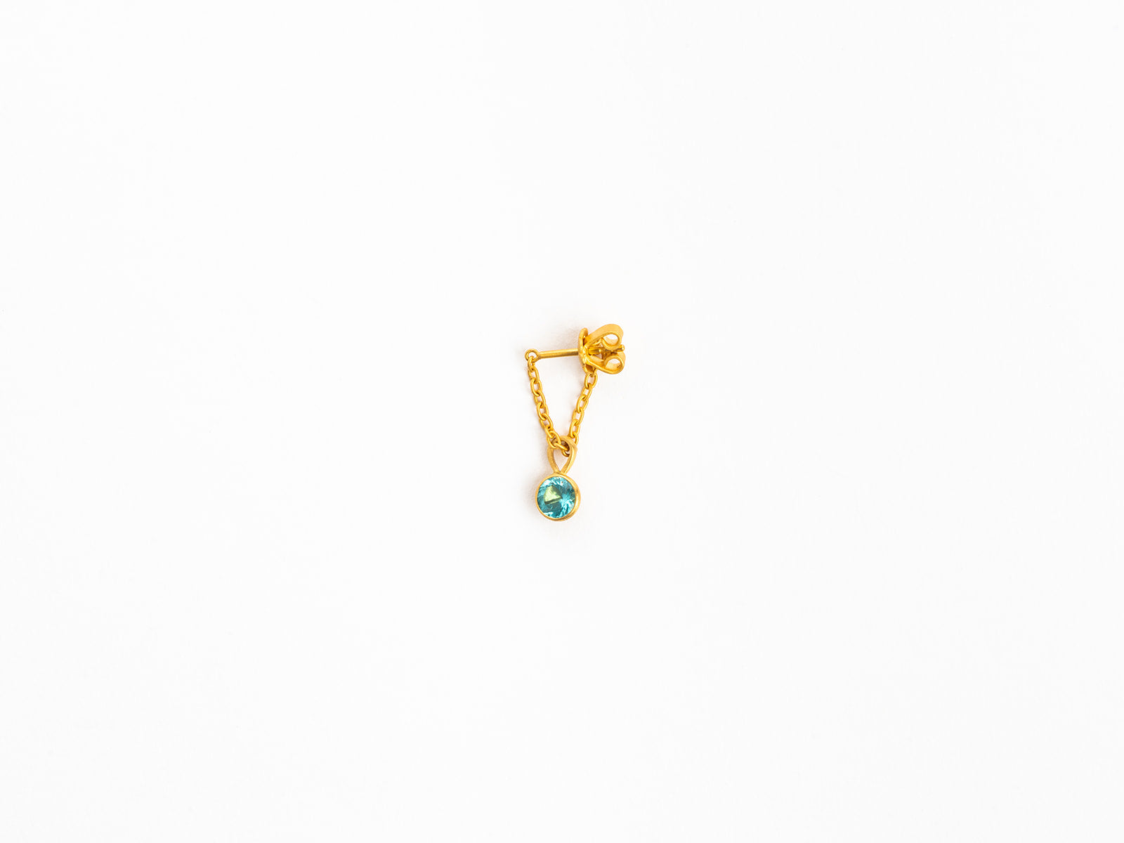 MARIE HÉLÈNE DE TAILLAC | APATITE STONE CHAIN EARRINGS