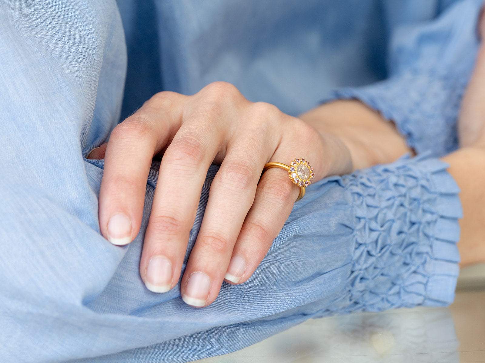 MARIE HÉLÈNE DE TAILLAC | PARIS D MARGUERITE PINKY RING