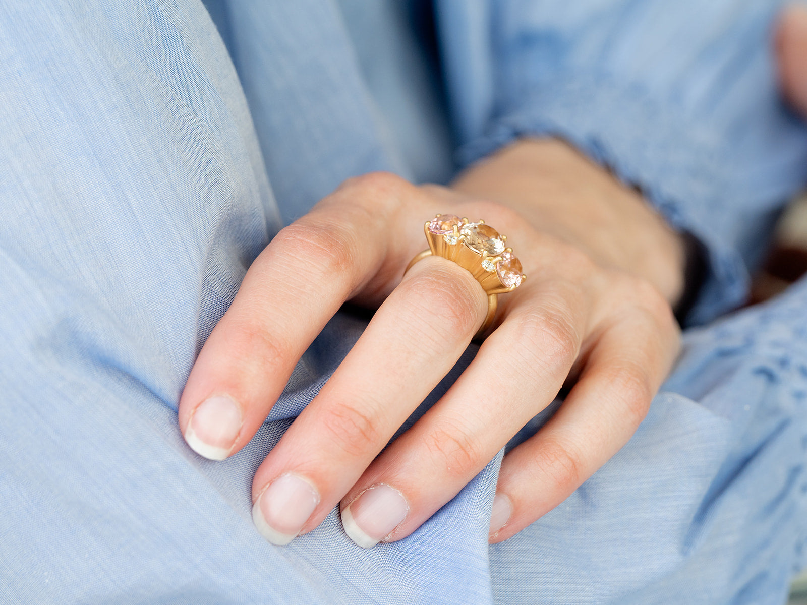 IRENE NEUWIRTH | GEMMY GEM THREE STONE TOURMALINE RING