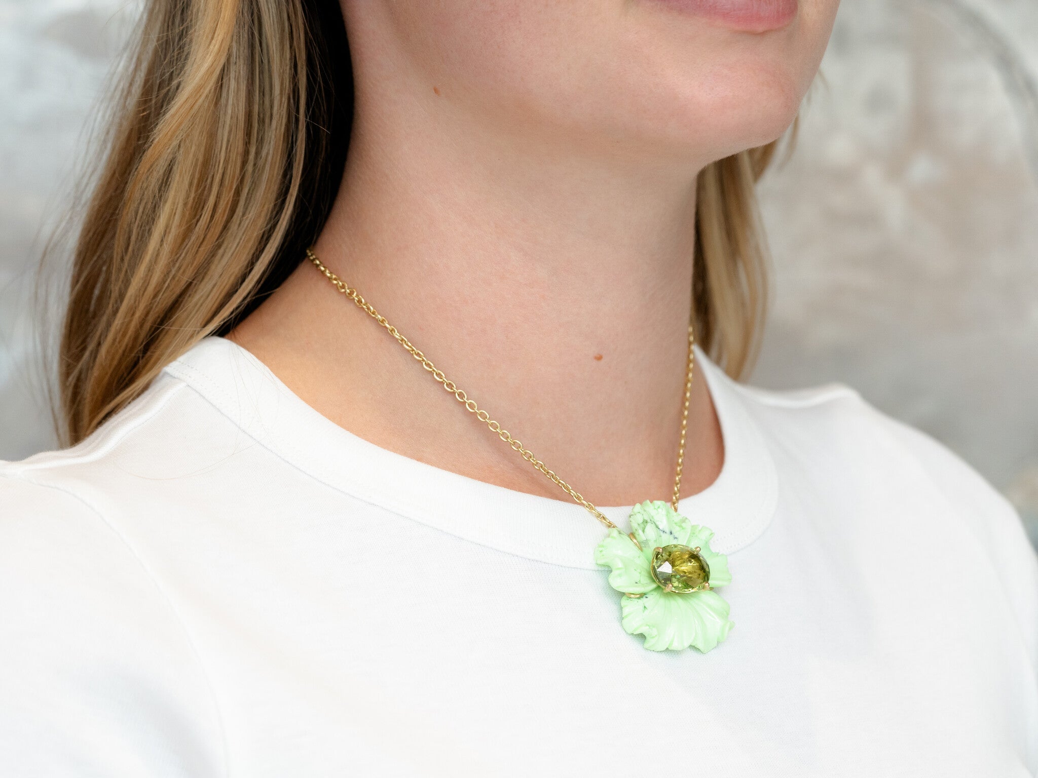 IRENE NEUWIRTH | TROPICAL FLOWER NECKLACE