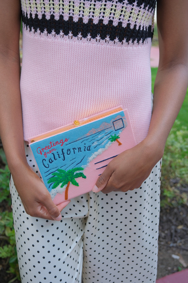 OLYMPIA LE TAN | GREETINGS FROM CALIFORNIA CLUTCH