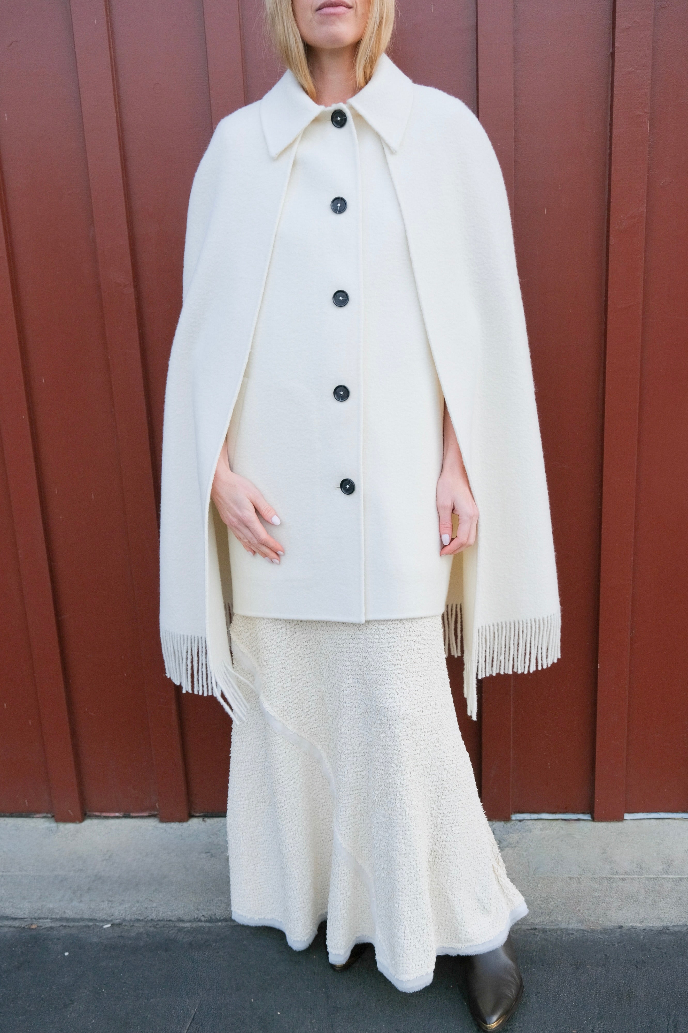 TOTEME | FRINGE CAPE COAT