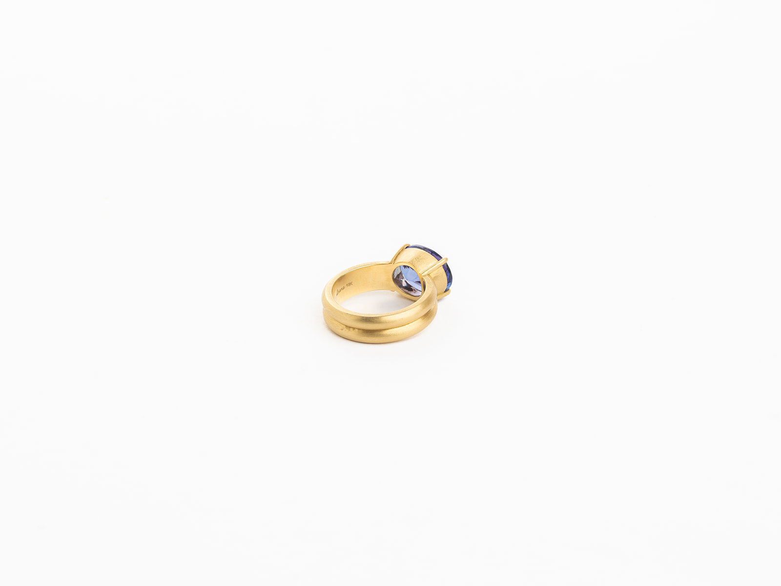 IRENE NEUWIRTH | HEROIC TANZANITE DOUBLE GOLD BAND RING