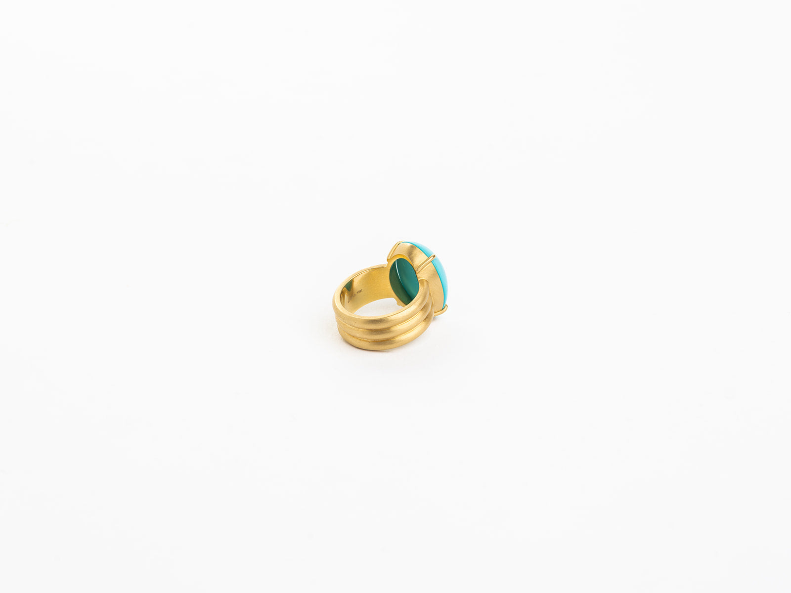 IRENE NEUWIRTH | HEROIC TURQUOISE TRIPLE GOLD BAND RING