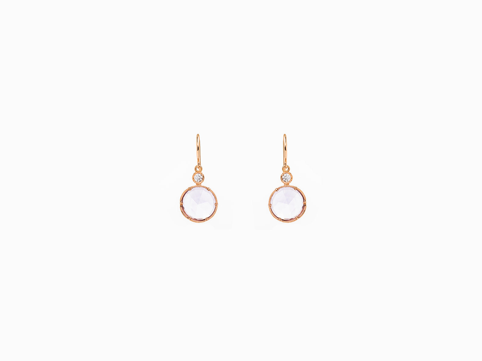 IRENE NEUWIRTH | CLASSIC ROSE CUT CIRCLE EARRINGS