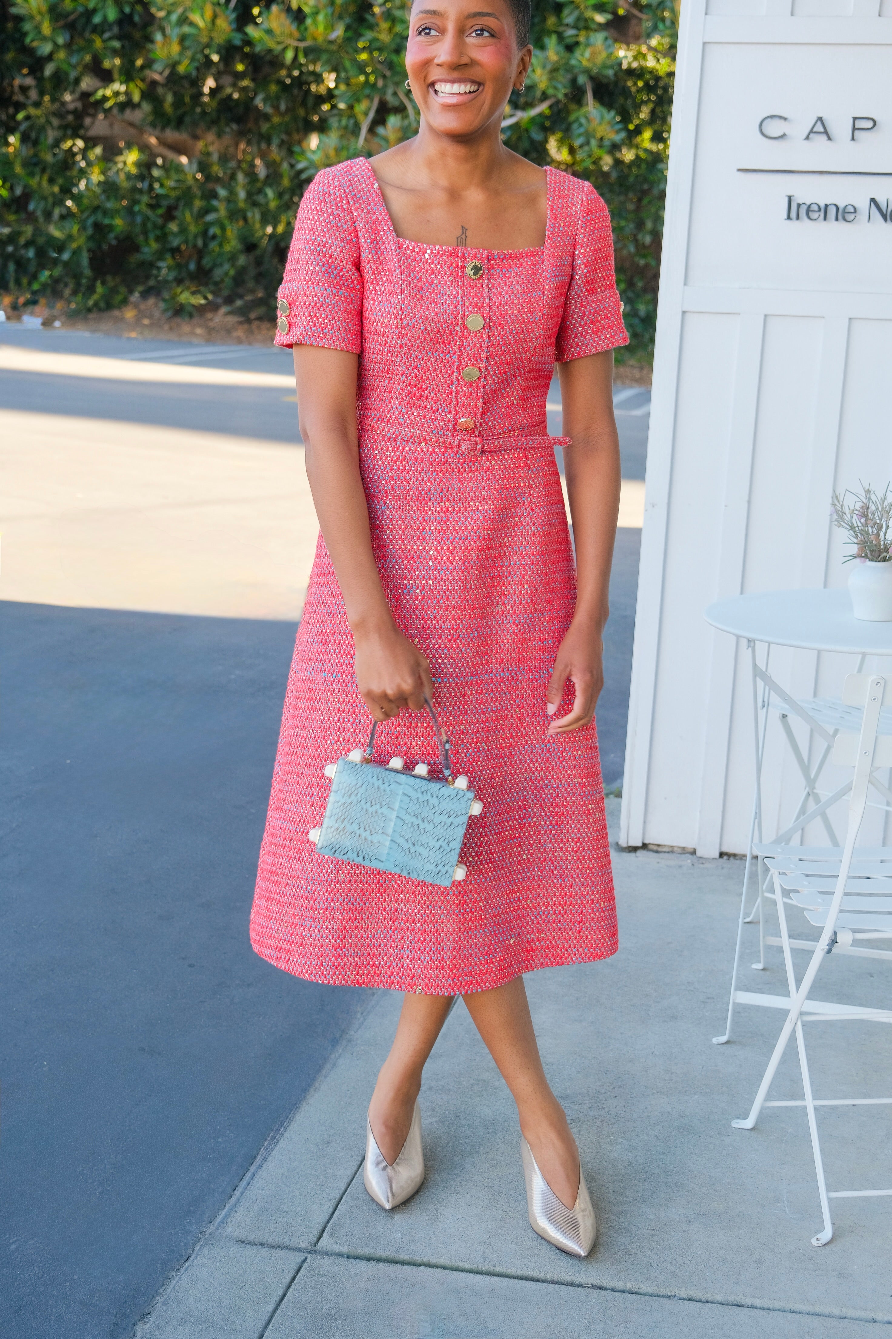 CAROLINA HERRERA | MIDI DRESS WITH BELT