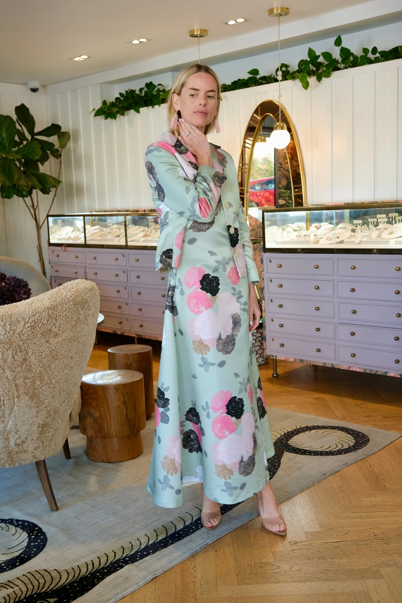 BERNADETTE | ROSE MOTIF ELLE JACKET | WOMEN'S LUXURY DESIGNER CLOTHING, SHOES, HANDBAGS & JEWELRY | CAPITOL CHARLOTTE, NC & BRENTWOOD, CA
