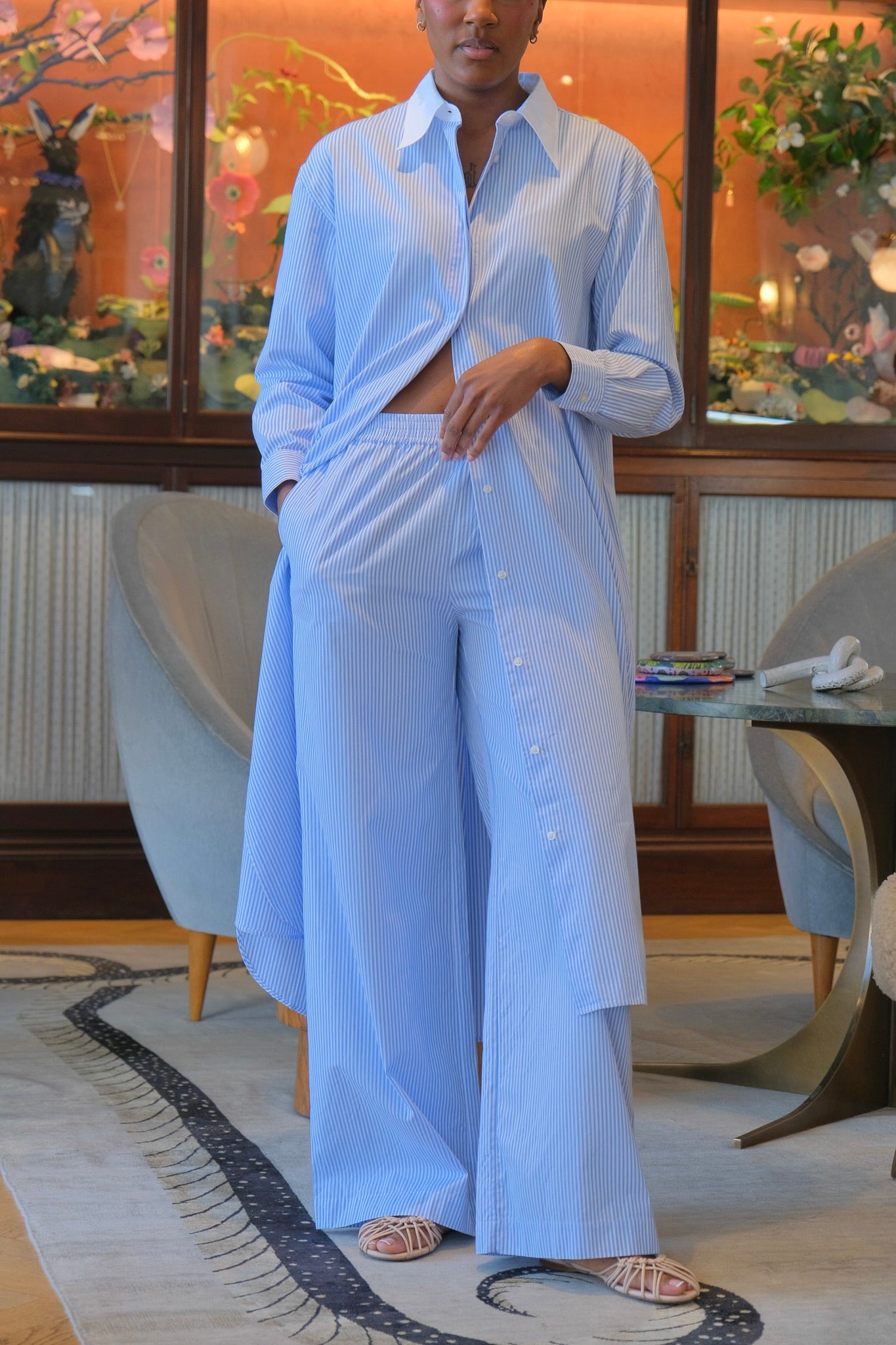 OFFICINE GENERALE | POPLIN WILLA PANT | WOMEN'S LUXURY DESIGNER CLOTHING, SHOES, HANDBAGS & JEWELRY | CAPITOL CHARLOTTE, NC & BRENTWOOD, CA