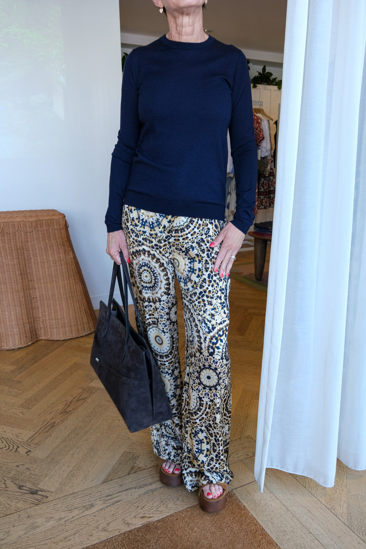 OFFICINE GENERALE | SILK PRINTED GRACELLA PANT