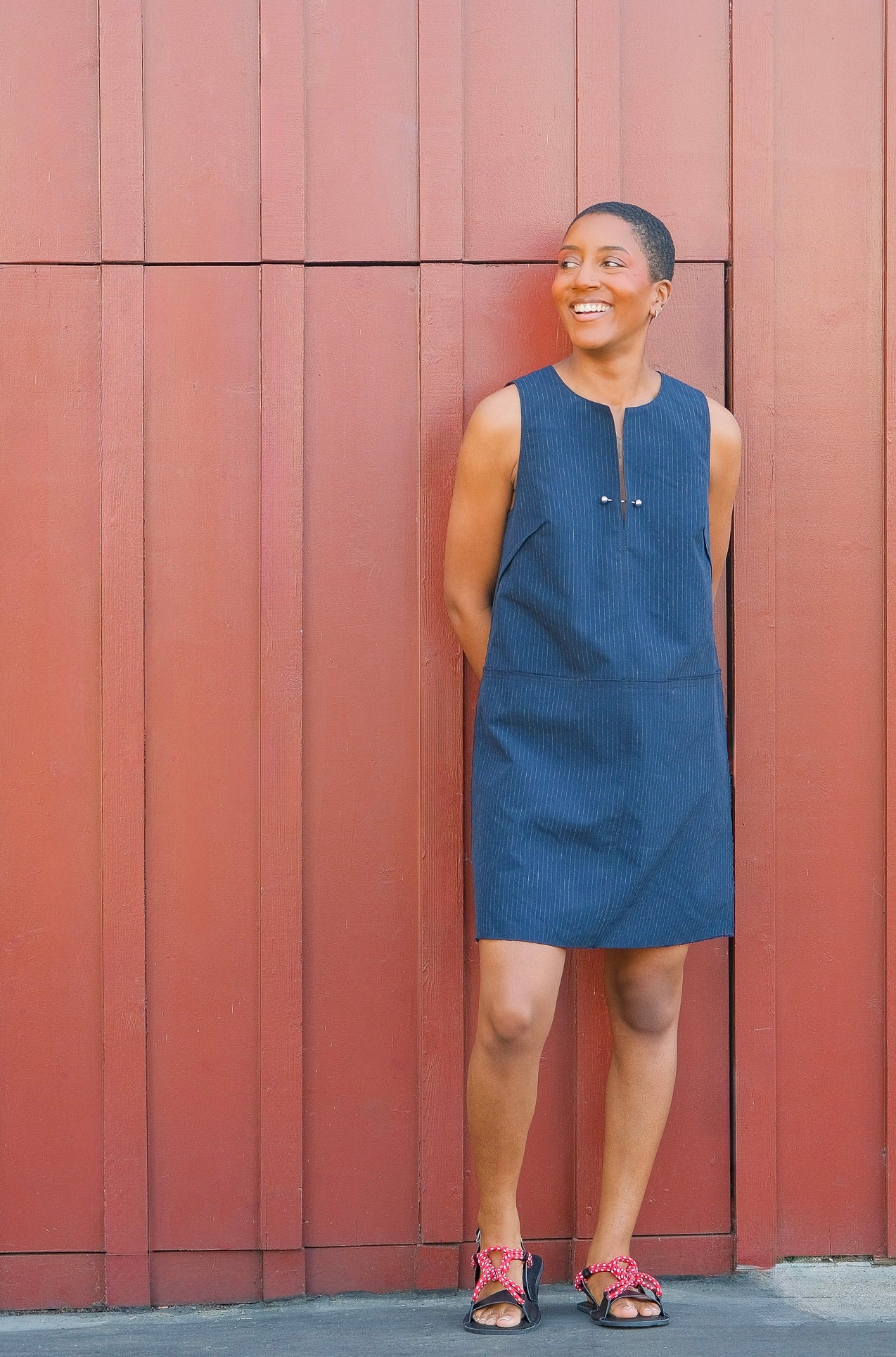 NACKIYE | BONJOUR PINSTRIPE DRESS