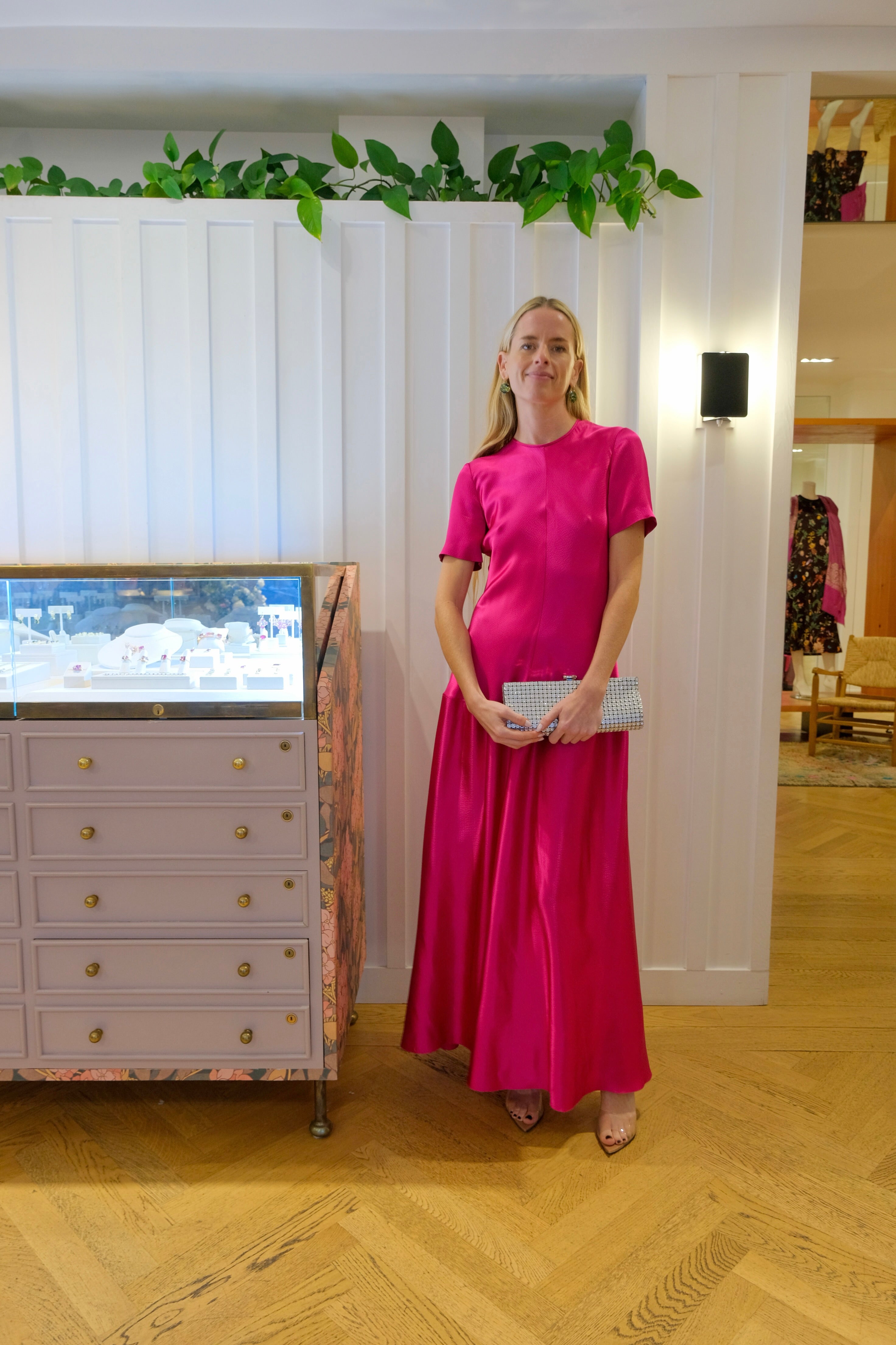 FFORME | HAMMERED SATIN MAXI DRESS