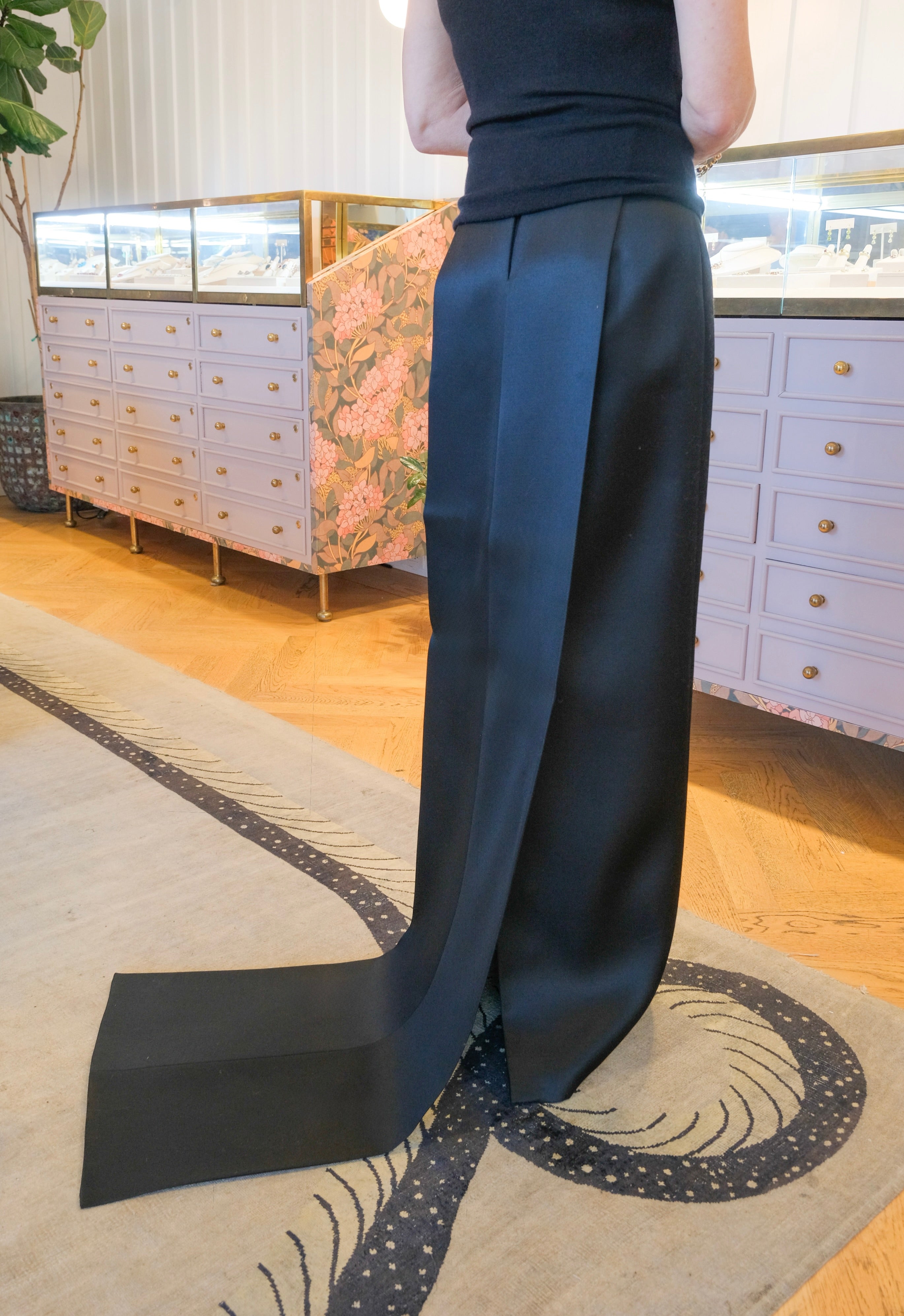 BRANDON MAXWELL | MONROE DRAPED MANTLE SKIRT