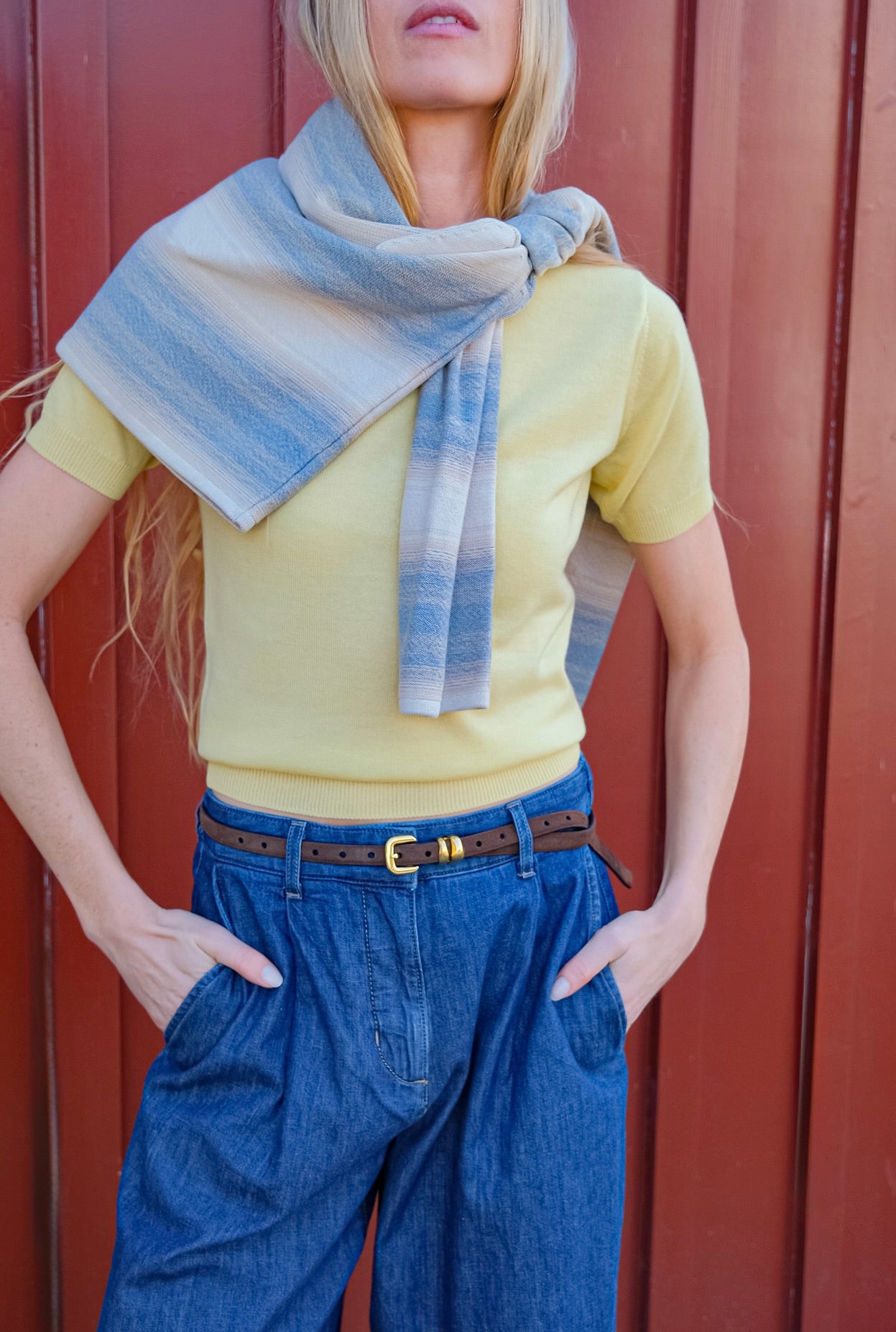 AURALEE | CASHMERE KNIT TEE | WOMEN'S LUXURY DESIGNER CLOTHING, SHOES, HANDBAGS & JEWELRY | CAPITOL CHARLOTTE, NC & BRENTWOOD, CA