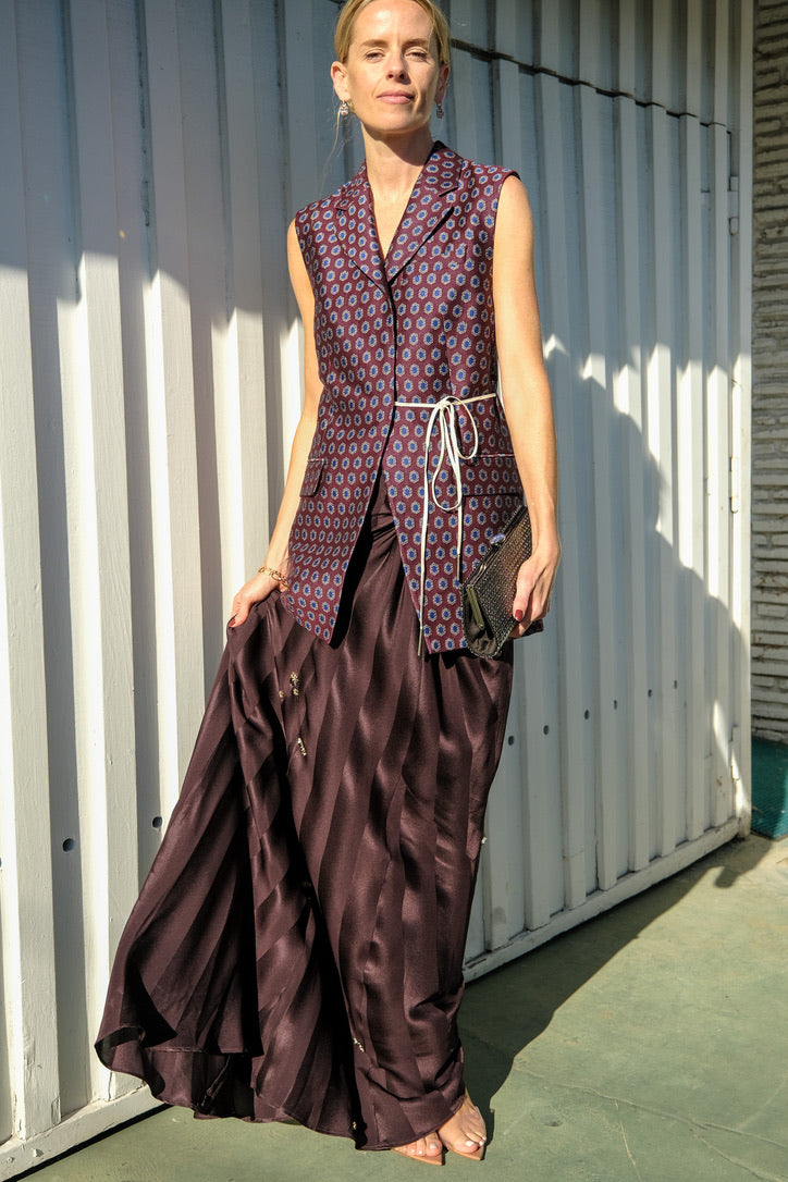 DRIES VAN NOTEN | JACQUARD TIE MOTIF VEST