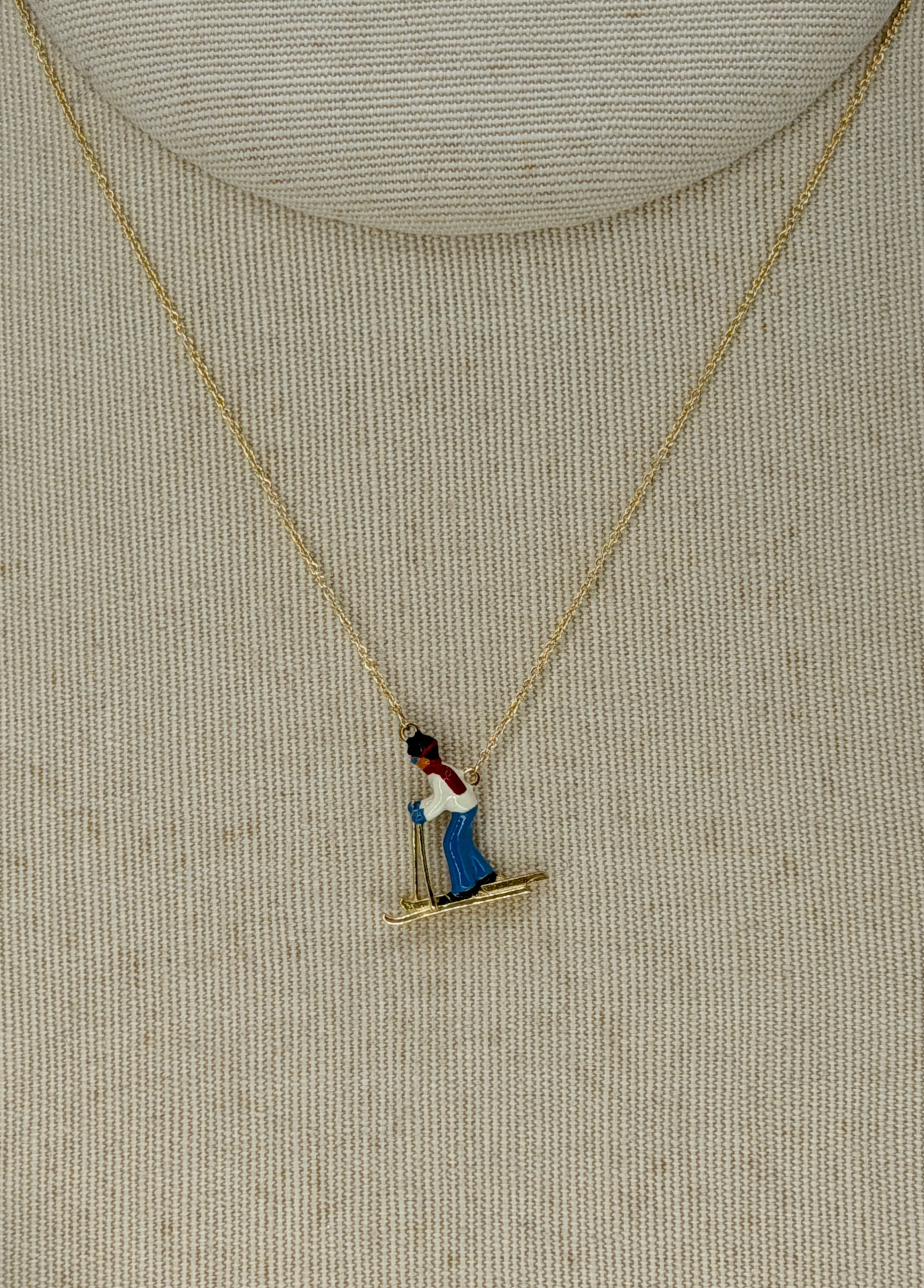 ALIITA | SKI ENAMEL NECKLACE | WOMEN'S LUXURY DESIGNER CLOTHING, SHOES, HANDBAGS & JEWELRY | CAPITOL CHARLOTTE, NC & BRENTWOOD, CA
