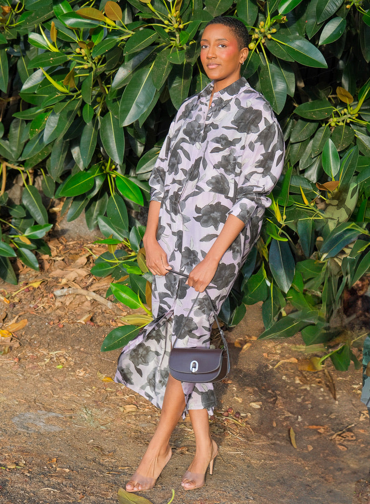 CHRISTIAN WIJNANTS | PRINTED DIOLA WRAP MIDI DRESS