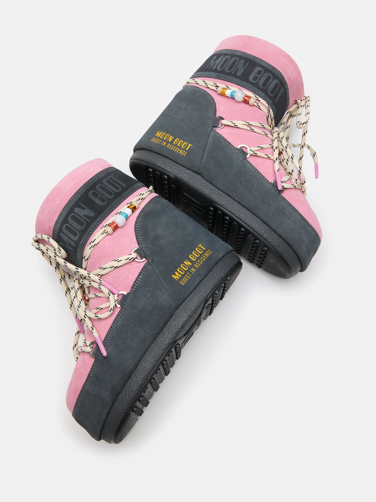 MOONBOOT ICON LOW SUEDE BEAD BOOTS