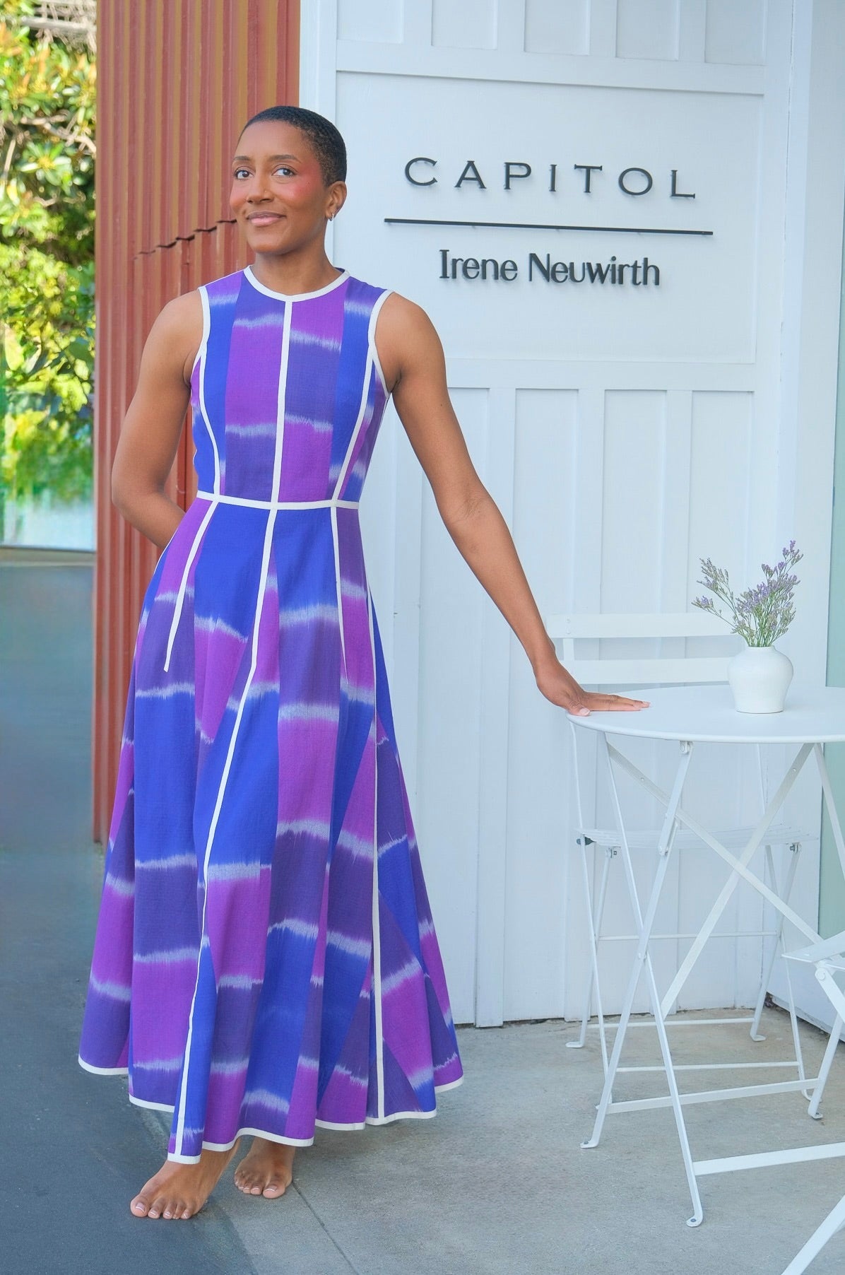 EMPORIO SIRENUSE | CLODETTE WARP IKAT DRESS