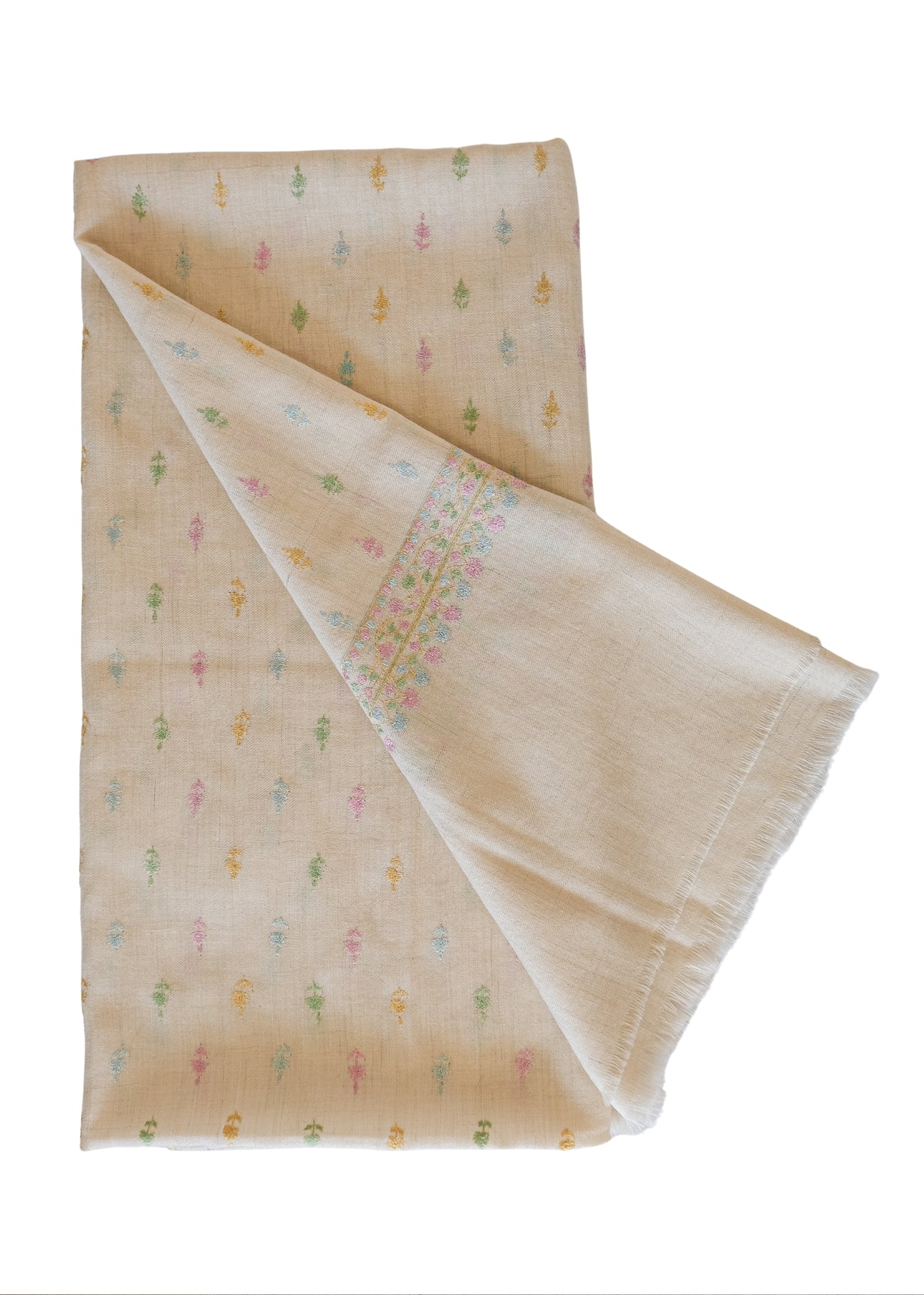 YASER | MINI FLOWER EMBROIDERED SHAWL