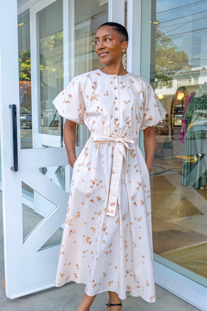 ALTUZARRA BLUSH PETAL PAULINA DRESS | WOMEN'S LUXURY DESIGNER CLOTHING, JEWELRY & ACCESSORIES | CAPITOL CHARLOTTE, NC & BRENTWOOD, CA