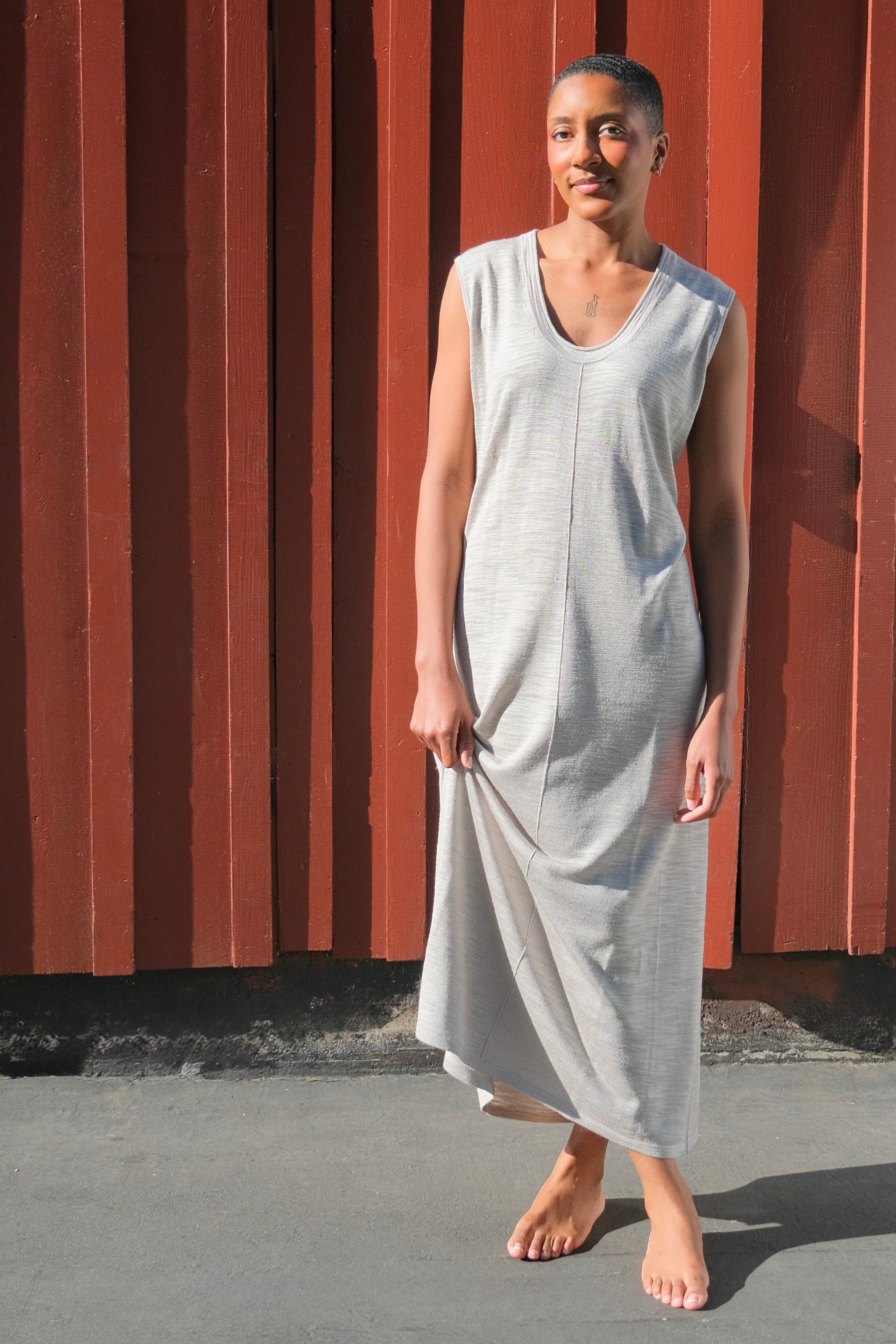 jewelry for grey dress Aureline Butterfly Tiered Midi Dress – Disturbia main image 1