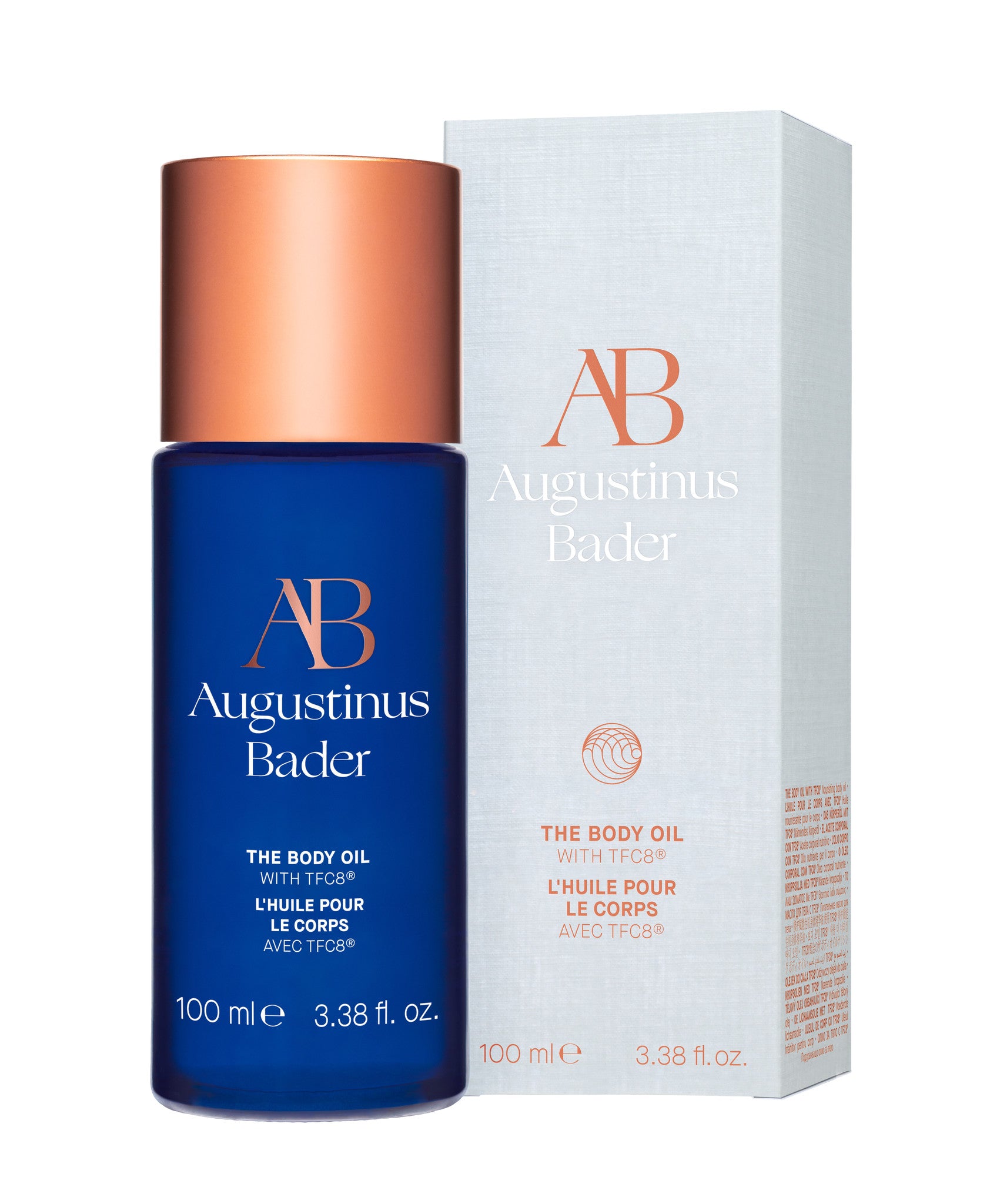 AUGUSTINUS_BADER_THE_BODY_OIL | A high-performance, instant-nourisher powered by TFC8® and plant-based actives. Incredibly fast-absorbing and non-greasy, The Body Oil deeply hydrates, conditions, and protects, for instant, visible results.