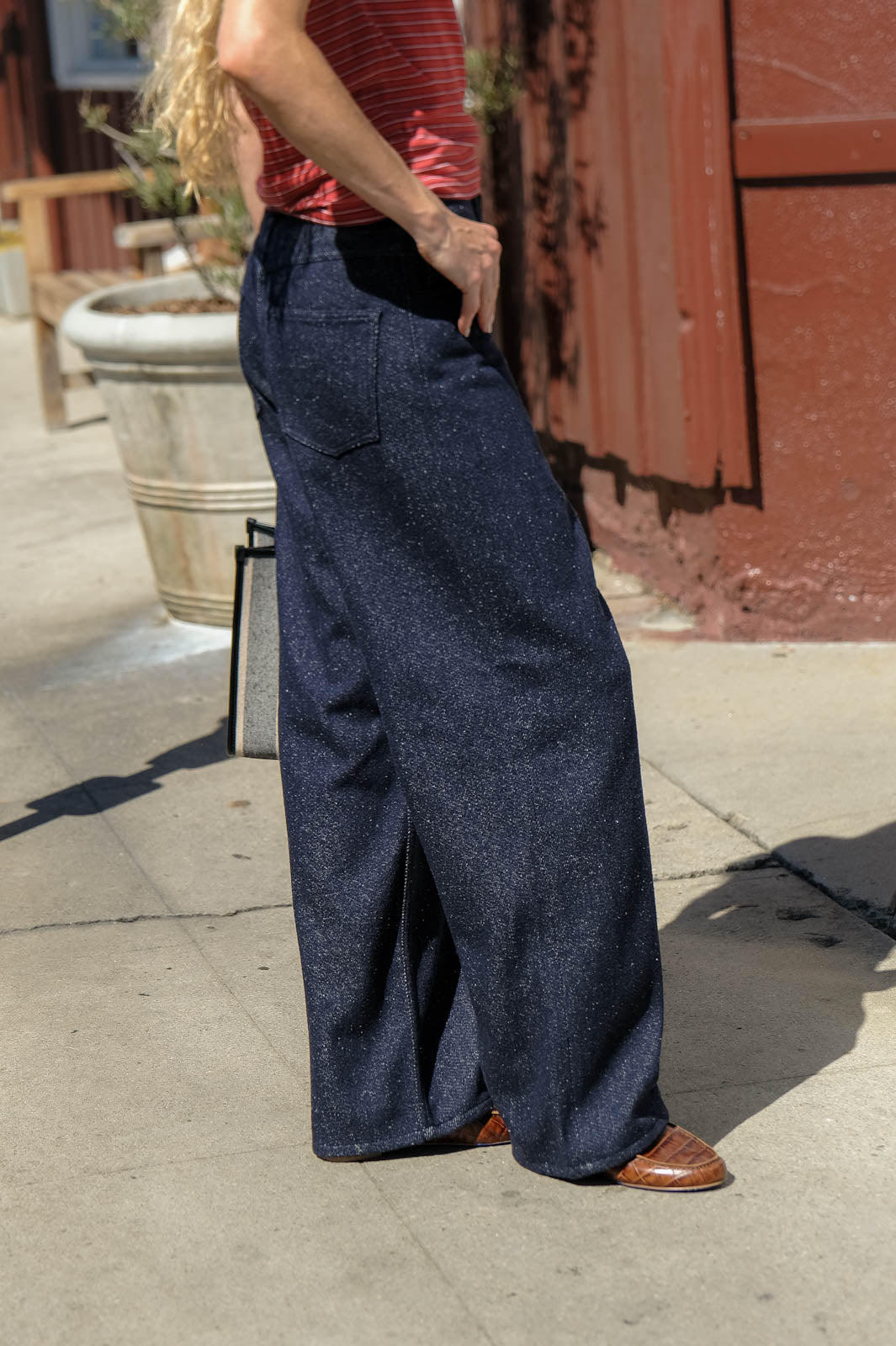 AURALEE | SE DENIM WIDE LEG PANTS