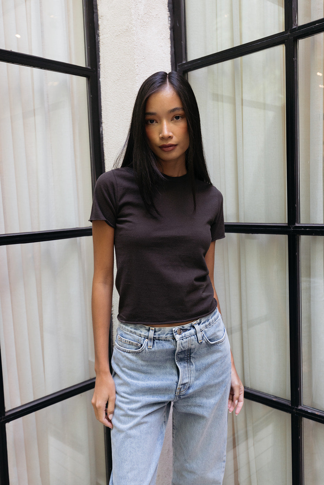 AURALEE | ORGANIC CO JERSEY T SHIRT