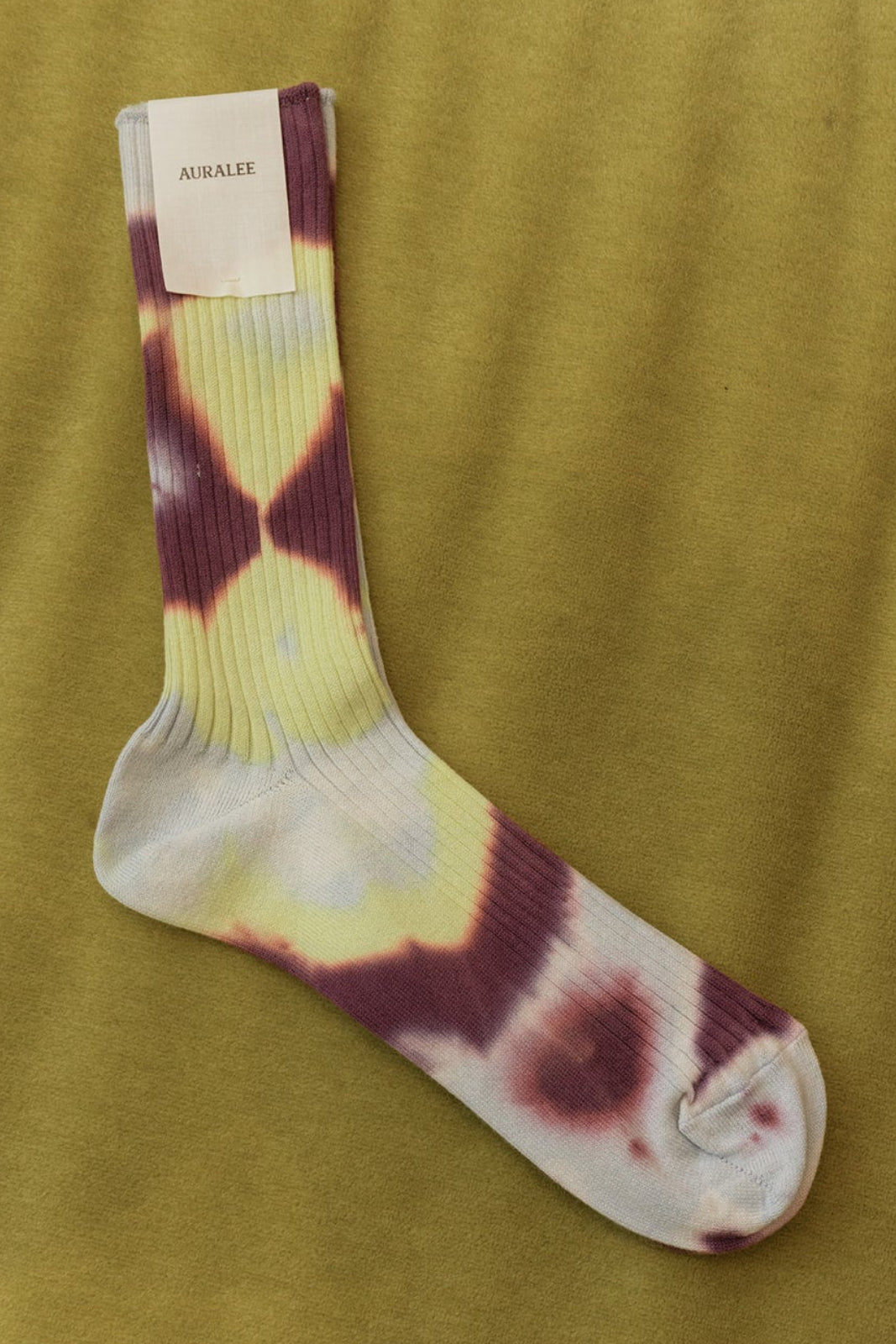 AURALEE | TIE DYE SOCKS | WOMEN'S LUXURY DESIGNER CLOTHING, JEWELRY & ACCESSORIES | CAPITOL CHARLOTTE, NC & BRENTWOOD, CA