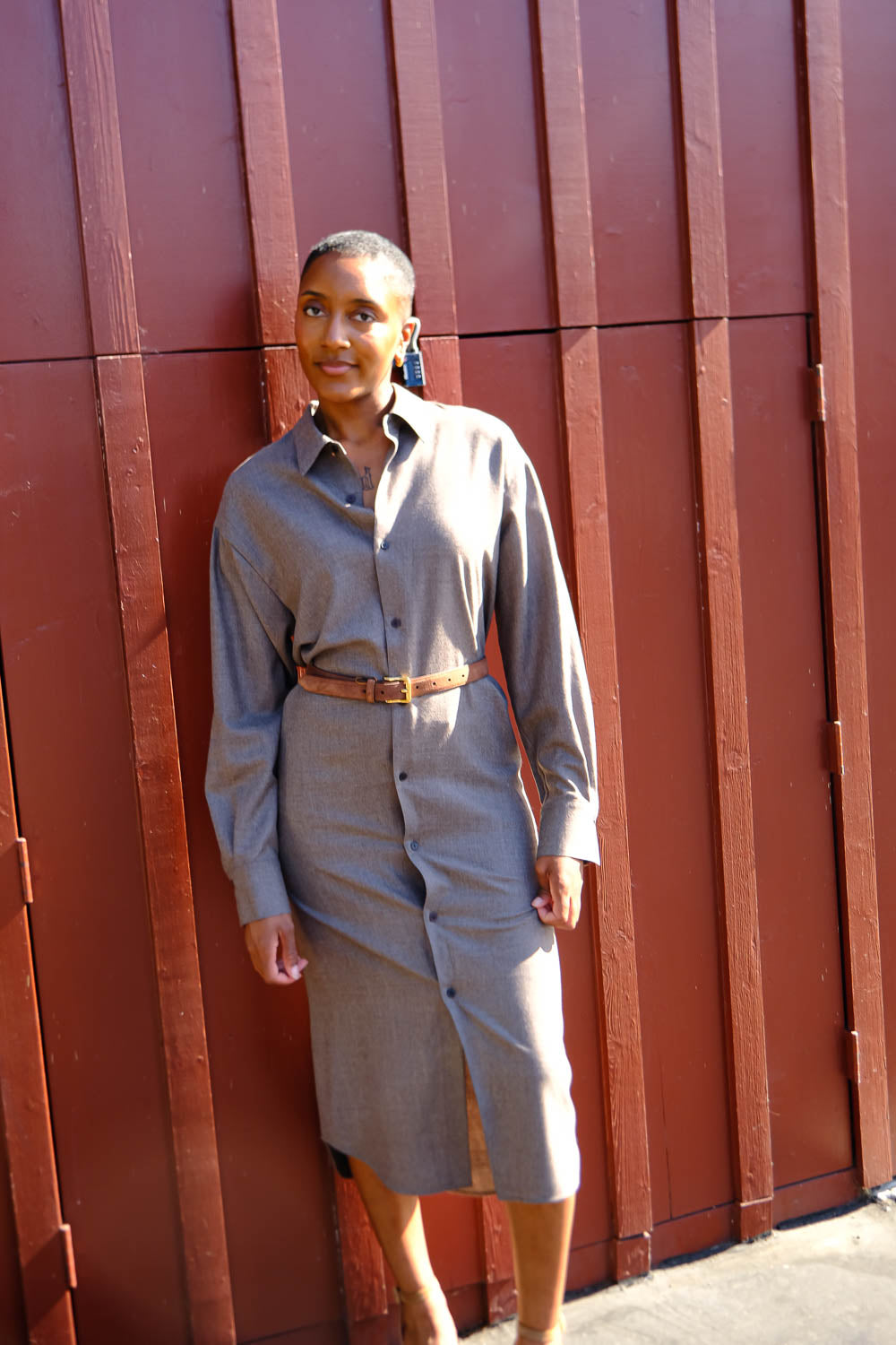 AURALEE | WO SHIRTDRESS