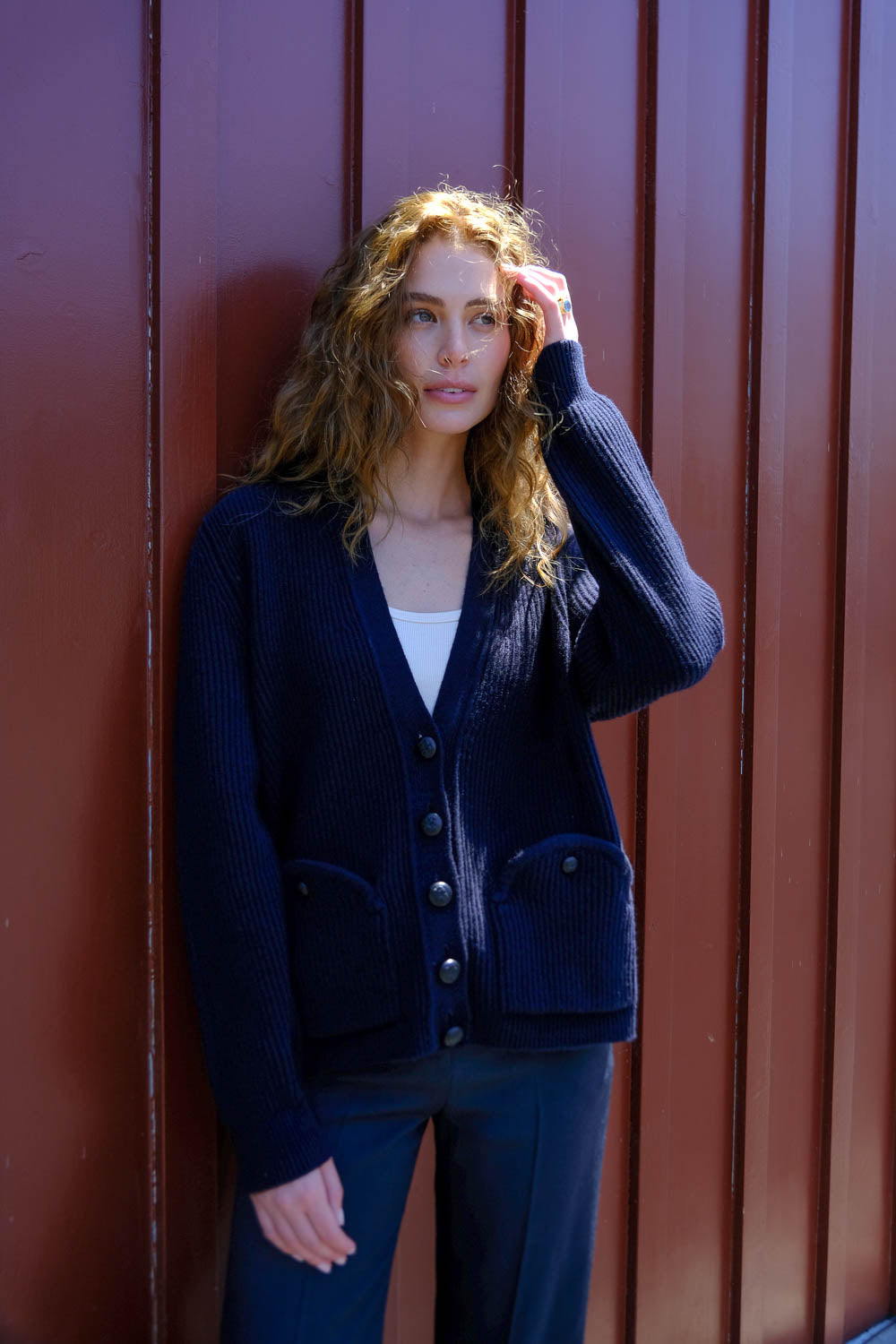 BLAZE | V-NECK CARDIGAN | WOMEN'S LUXURY DESIGNER CLOTHING, JEWELRY & ACCESSORIES | CAPITOL CHARLOTTE, NC & BRENTWOOD, CA