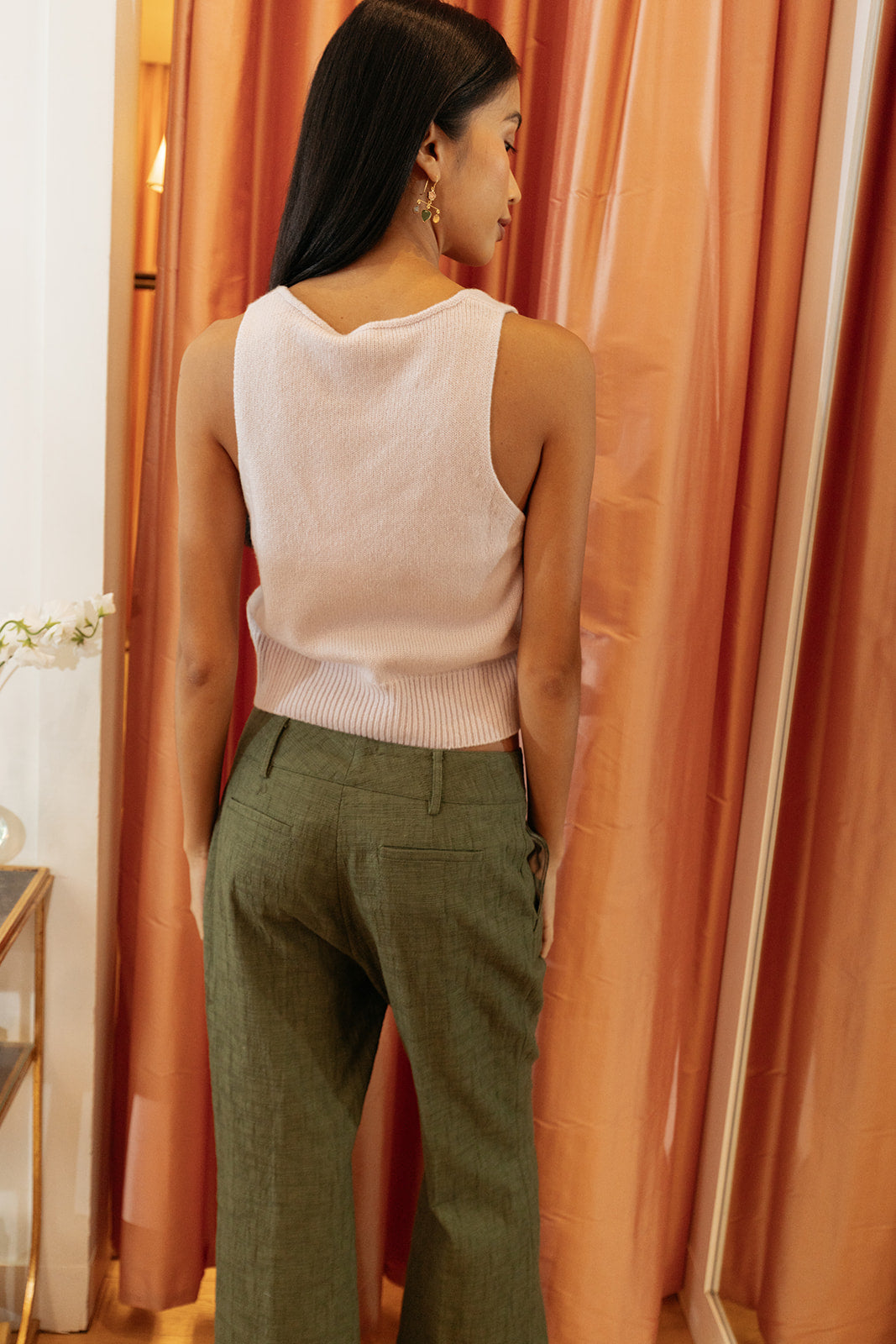 BRANDON MAXWELL | VNECK KNIT REESE TANK | WOMEN'S LUXURY DESIGNER CLOTHING, SHOES, HANDBAGS & JEWELRY | CAPITOL CHARLOTTE, NC & BRENTWOOD, CA