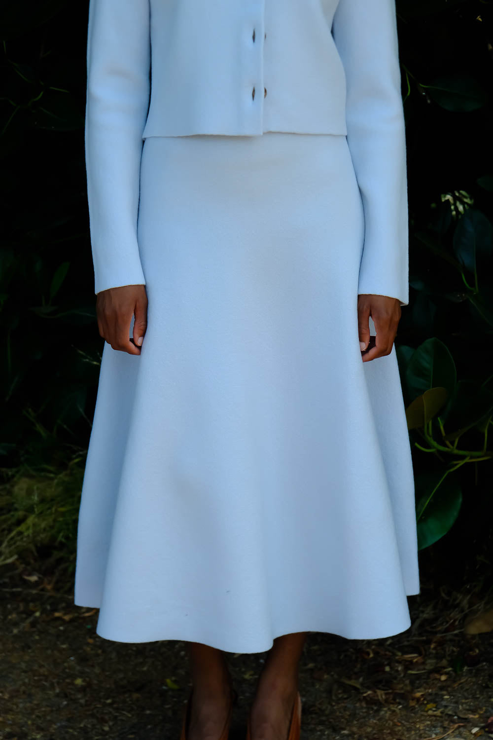BRANDON MAXWELL | MILLER STRUCTURED KNIT SKIRT | WOMEN'S LUXURY DESIGNER CLOTHING, SHOES, HANDBAGS & JEWELRY | CAPITOL CHARLOTTE, NC & BRENTWOOD, CA