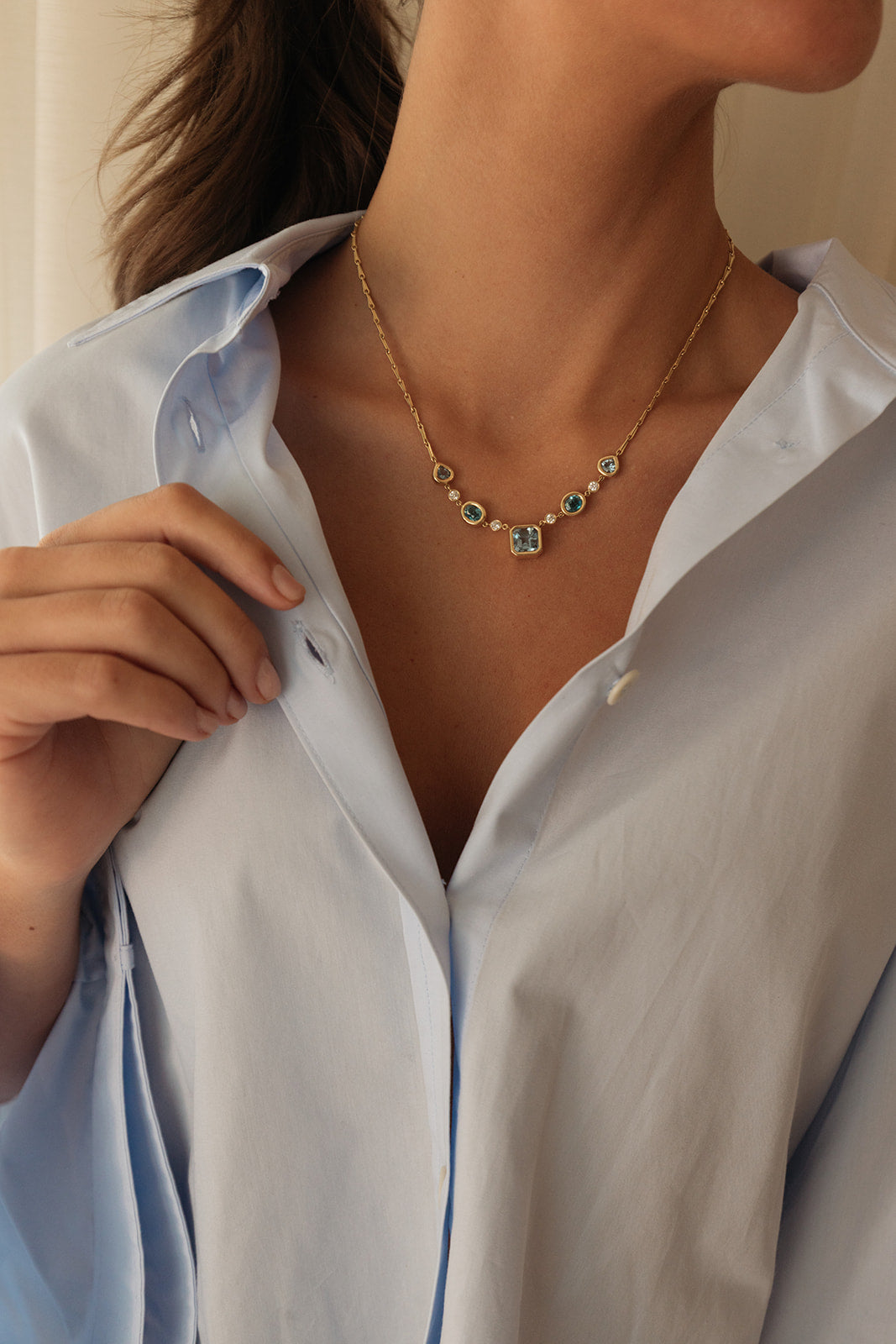 BRENT NEALE | PILLOW STATION NECKLACE | WOMEN'S LUXURY DESIGNER CLOTHING, SHOES, HANDBAGS & JEWELRY | CAPITOL CHARLOTTE, NC & BRENTWOOD, CA