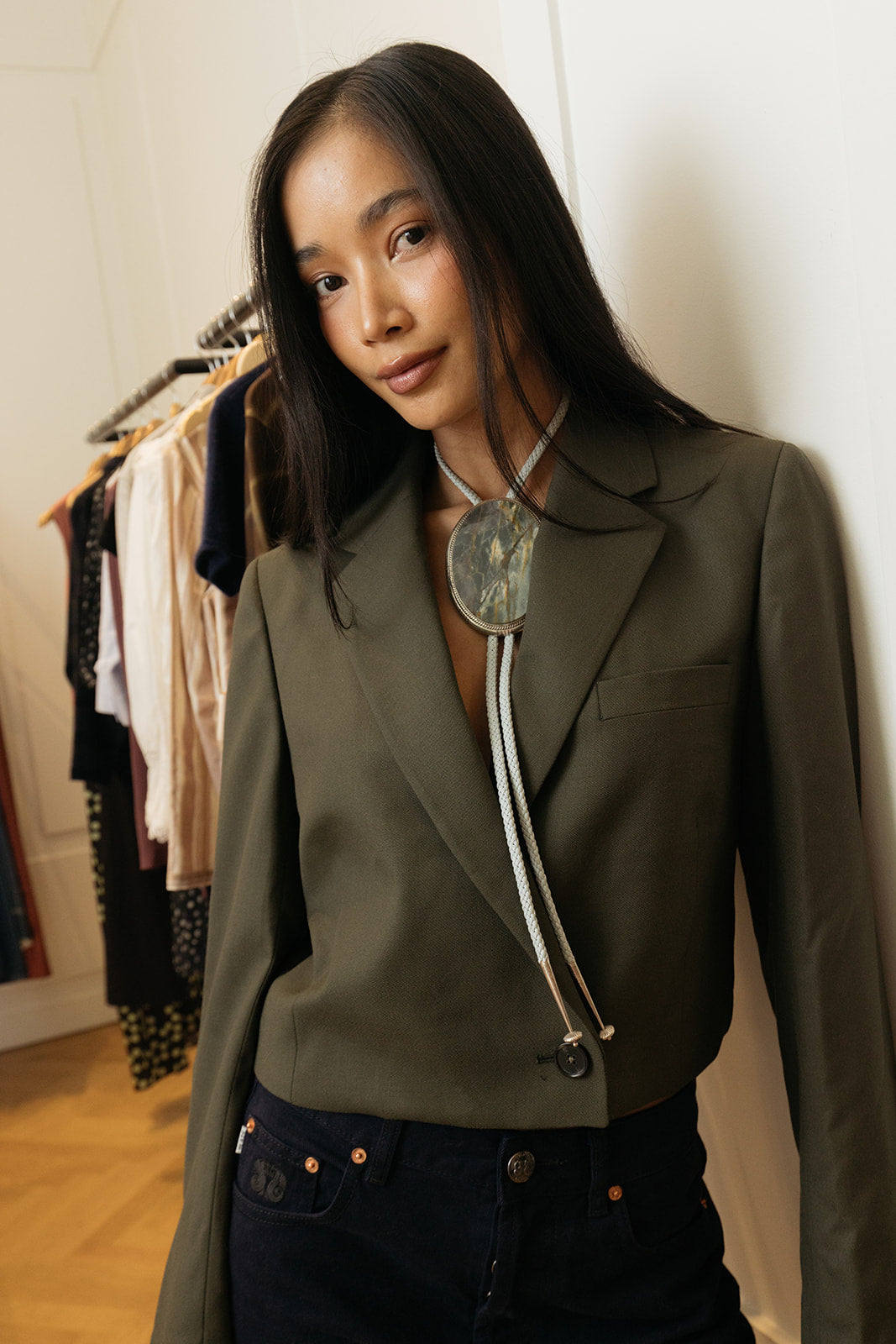 CHRISTIAN WIJNANTS | CROPPED TAILORED BLAZER | WOMEN'S LUXURY DESIGNER CLOTHING, SHOES, HANDBAGS & JEWELRY | CAPITOL CHARLOTTE, NC & BRENTWOOD, CA