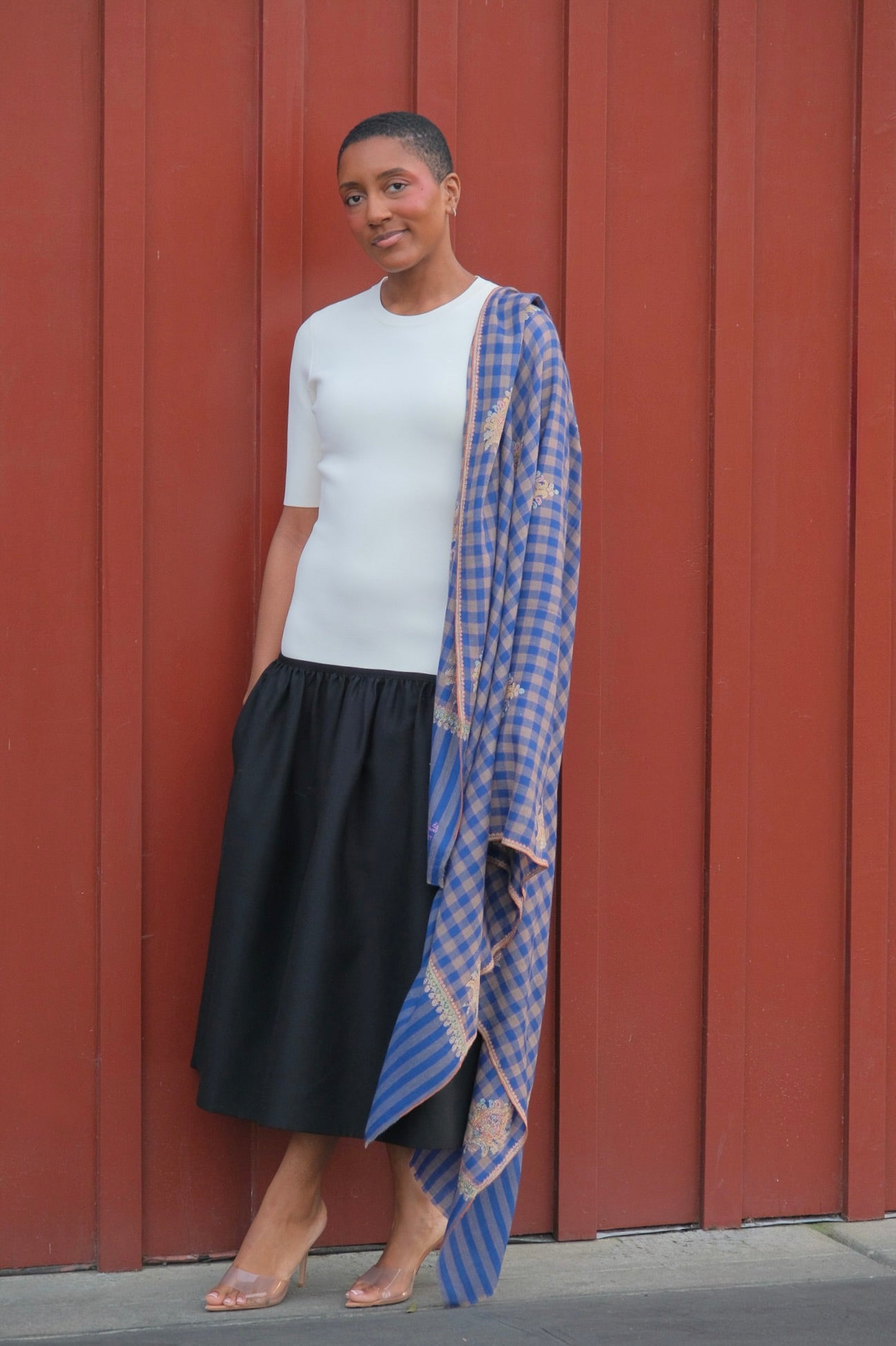 TOTEME | TWINFLOWER BICOLOR MIDI DRESS