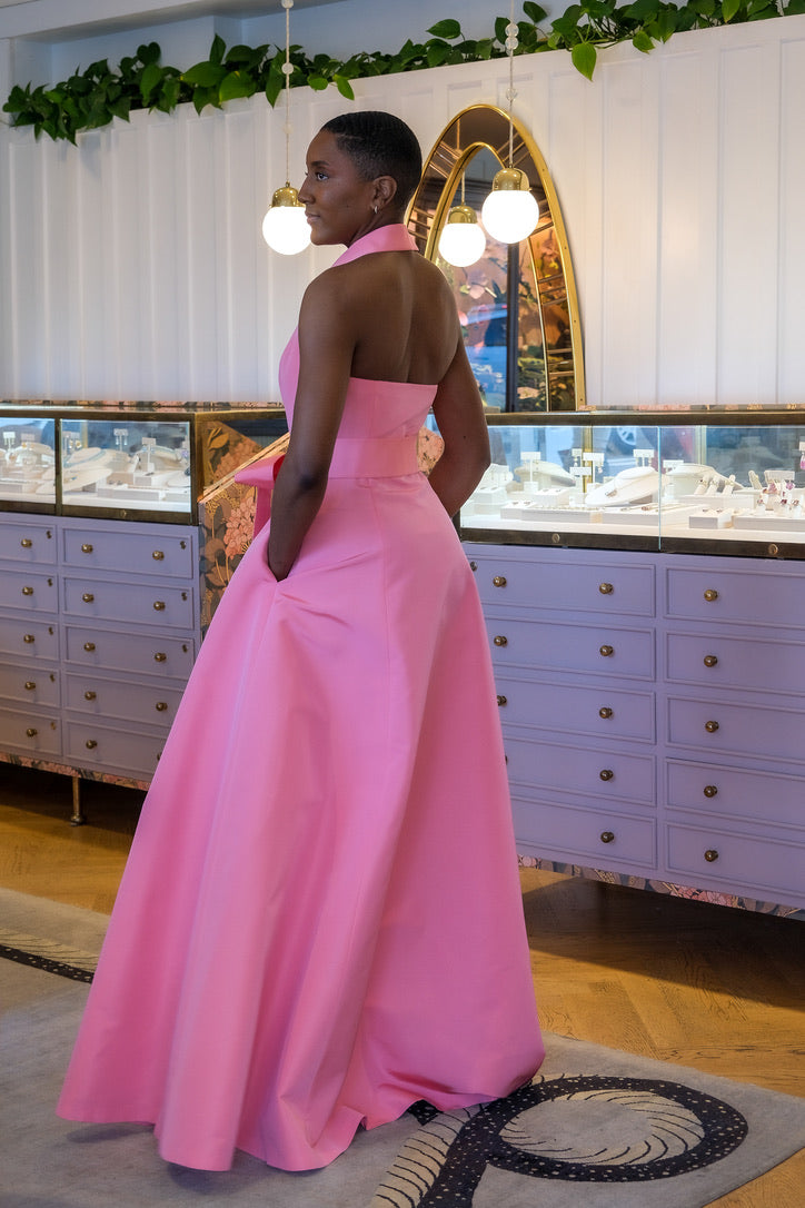 CAROLINA HERRERA | HALTER GOWN WITH SASH