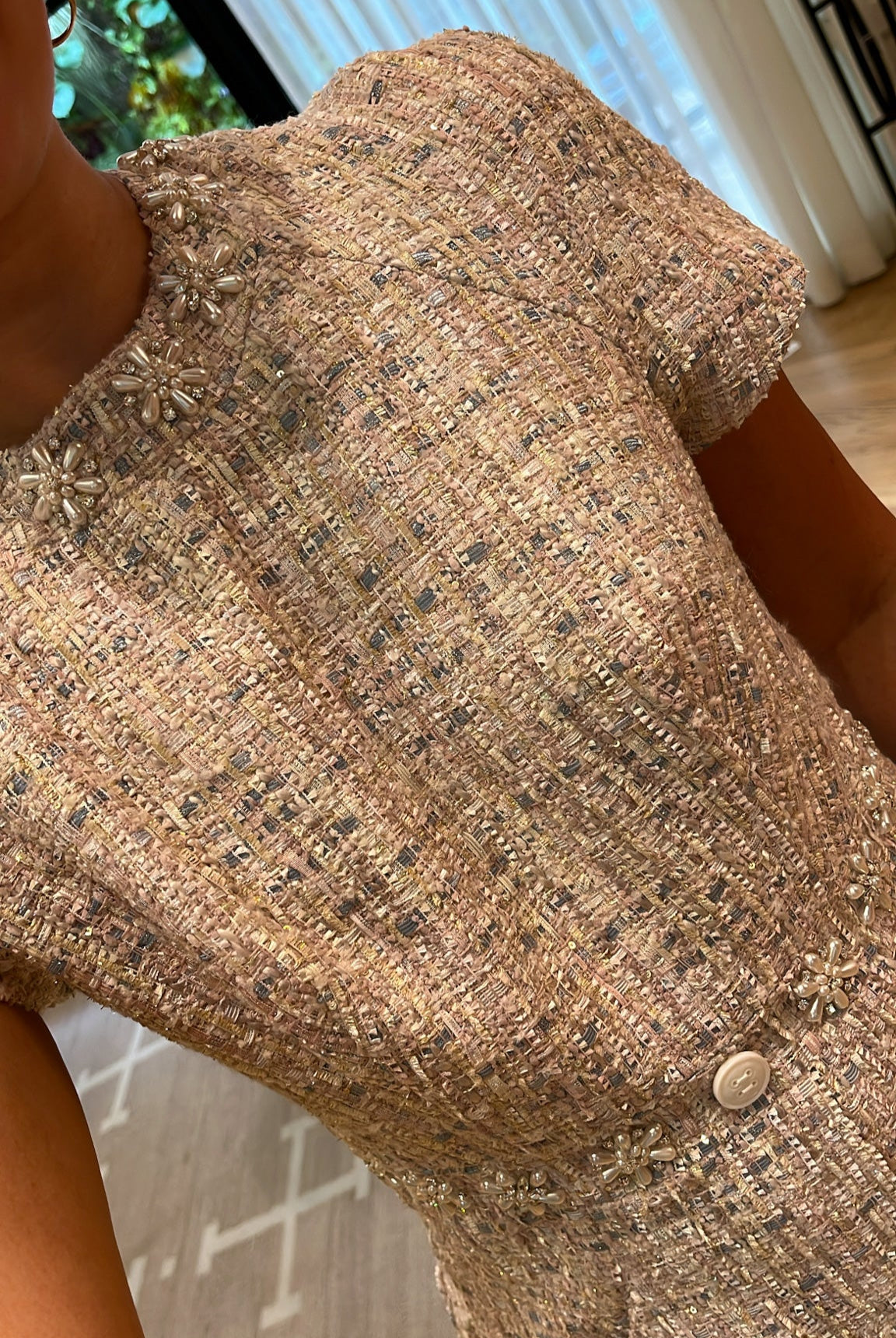 HUISHAN ZHANG |TWEED ISABELLE MIDI DRESS