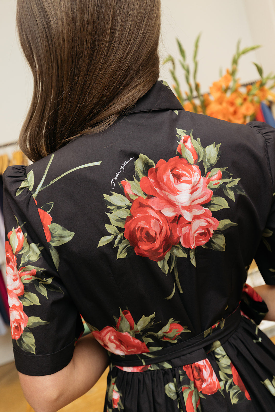 DOLCE & GABBANA | ROSE BOUQUET POPLIN SHIRT DRESS | WOMEN'S LUXURY DESIGNER CLOTHING, SHOES, HANDBAGS & JEWELRY | CAPITOL CHARLOTTE, NC & BRENTWOOD, CA