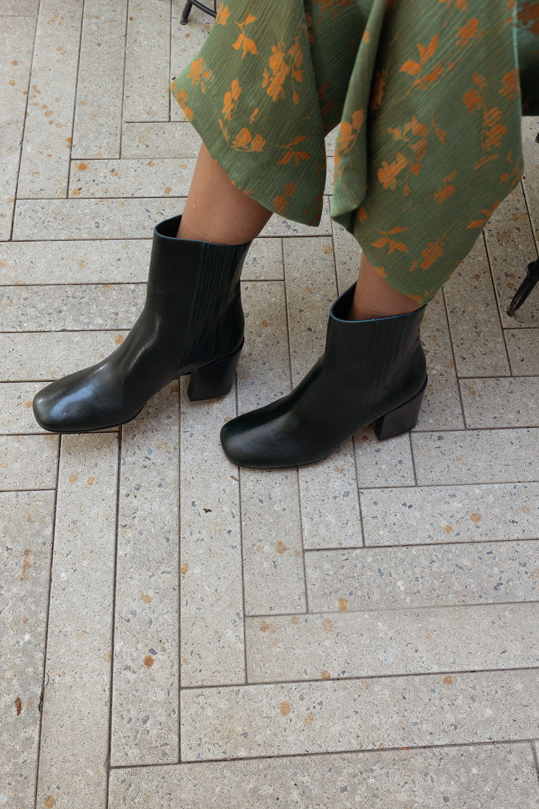 DRIES VAN NOTEN | CALF LEATHER ANKLE BOOT | WOMEN'S LUXURY DESIGNER CLOTHING, SHOES, HANDBAGS & JEWELRY | CAPITOL CHARLOTTE, NC & BRENTWOOD, CA