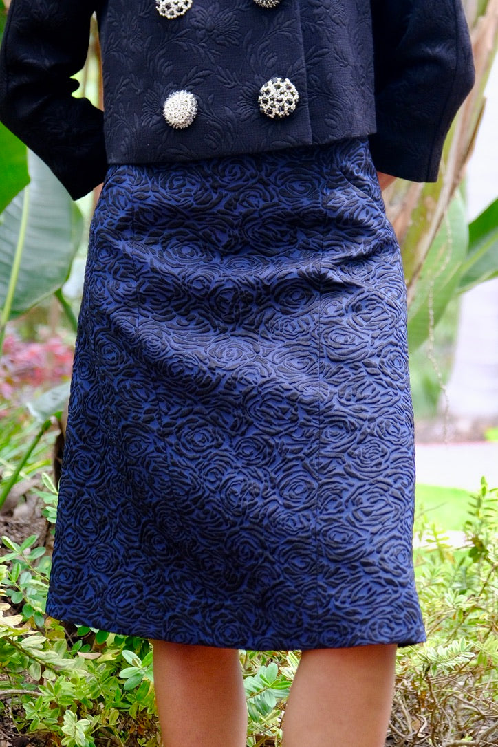 DRIES VAN NOTEN | FLORAL CLOQUE MIDI SKIRT | WOMEN'S LUXURY DESIGNER CLOTHING, SHOES, HANDBAGS & JEWELRY | CAPITOL CHARLOTTE, NC & BRENTWOOD, CA