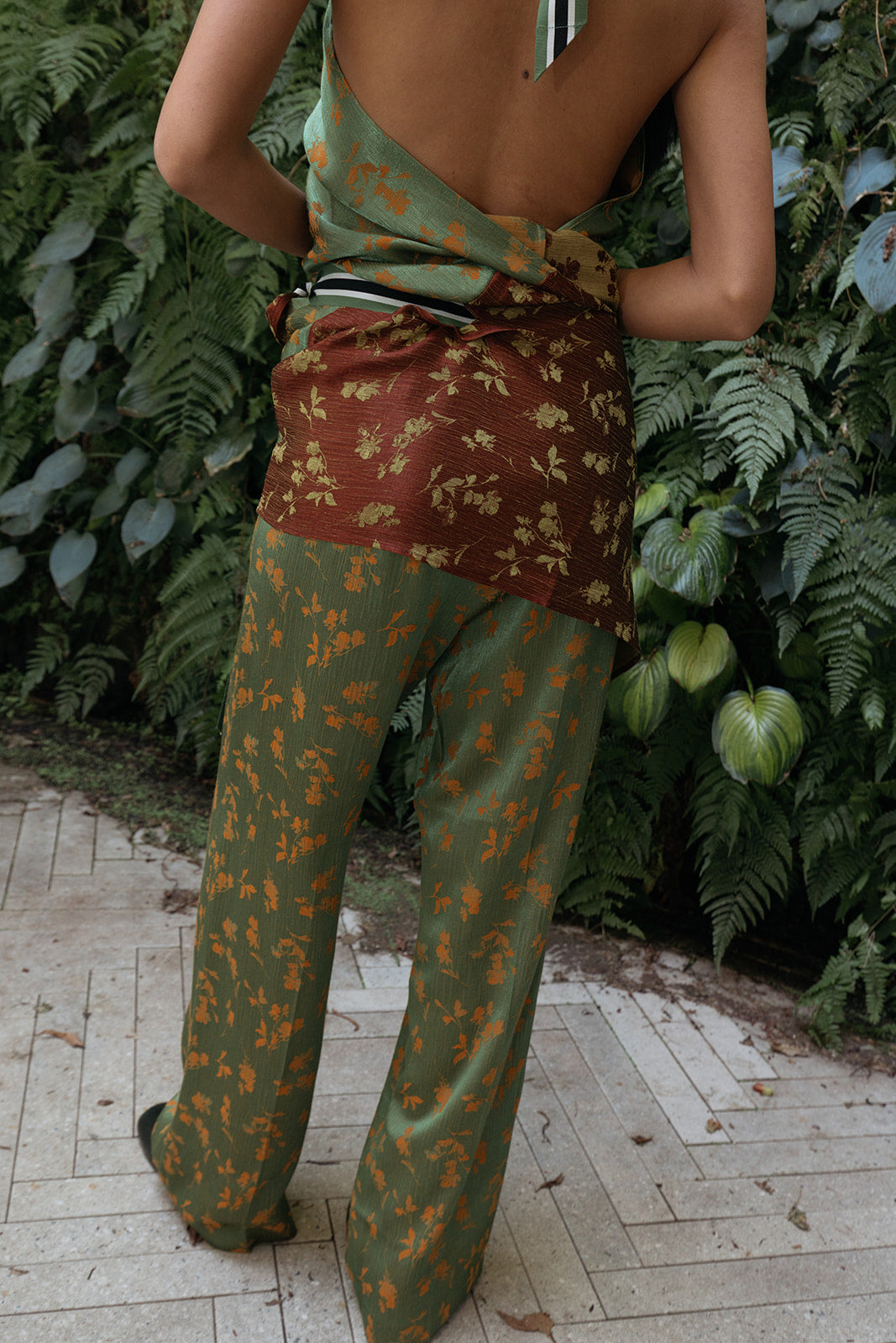 DRIES VAN NOTEN | FLORAL SE PUVIS DRAWSTRING PANTS | WOMEN'S LUXURY DESIGNER CLOTHING, SHOES, HANDBAGS & JEWELRY | CAPITOL CHARLOTTE, NC & BRENTWOOD, CA