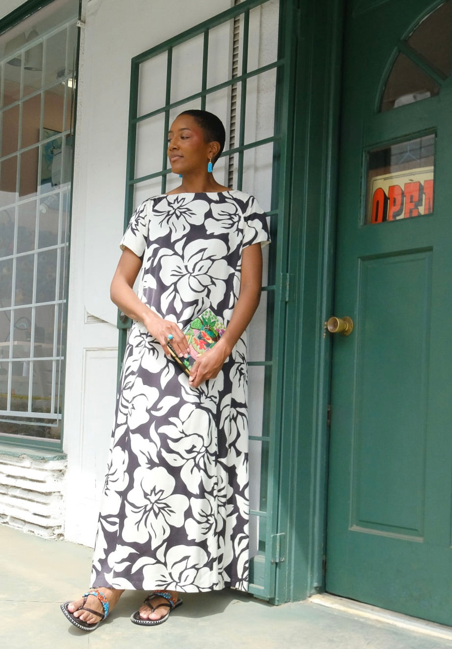 DRIES VAN NOTEN | HAWAIIAN PRINT SWING DRESS | WOMEN'S LUXURY DESIGNER CLOTHING, SHOES, HANDBAGS & JEWELRY | CAPITOL CHARLOTTE, NC & BRENTWOOD, CA