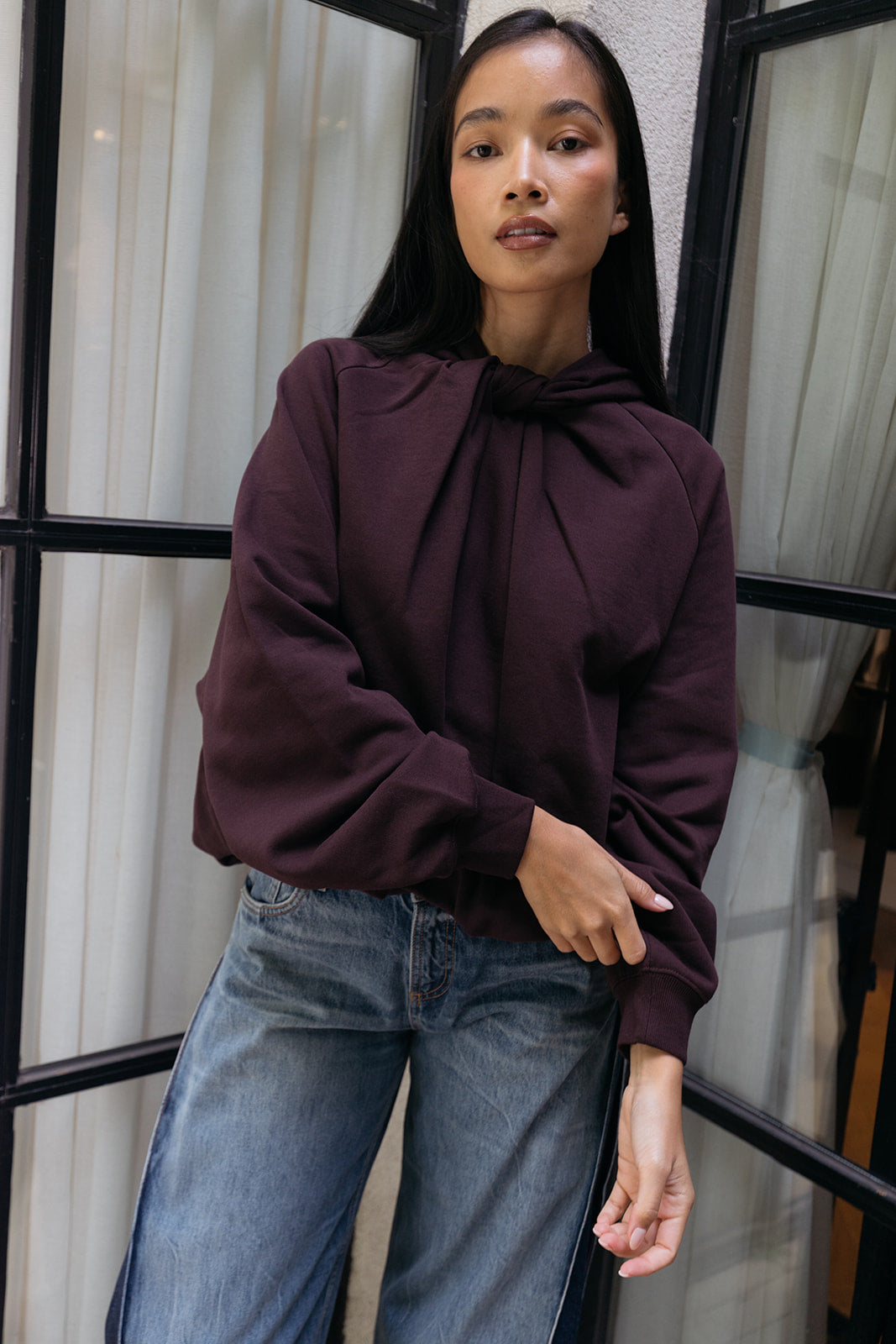 DRIES VAN NOTEN | JERSEY HADELLA HOODIE | WOMEN'S LUXURY DESIGNER CLOTHING, SHOES, HANDBAGS & JEWELRY | CAPITOL CHARLOTTE, NC & BRENTWOOD, CA