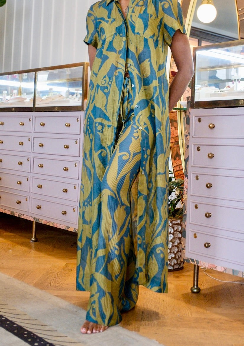 DRIES VAN NOTEN | SHEER TROPICAL TULIP PANT | WOMEN'S LUXURY DESIGNER CLOTHING, SHOES, HANDBAGS & JEWELRY | CAPITOL CHARLOTTE, NC & BRENTWOOD, CA