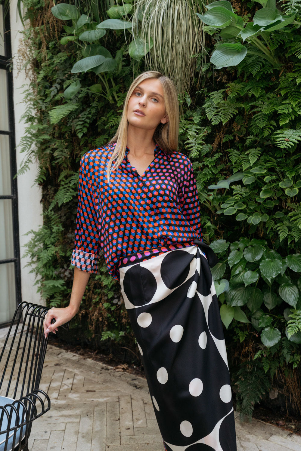 DRIES VAN NOTEN | POLKA DOT SHIRT | WOMEN'S LUXURY DESIGNER CLOTHING, SHOES, HANDBAGS & JEWELRY | CAPITOL CHARLOTTE, NC & BRENTWOOD, CA